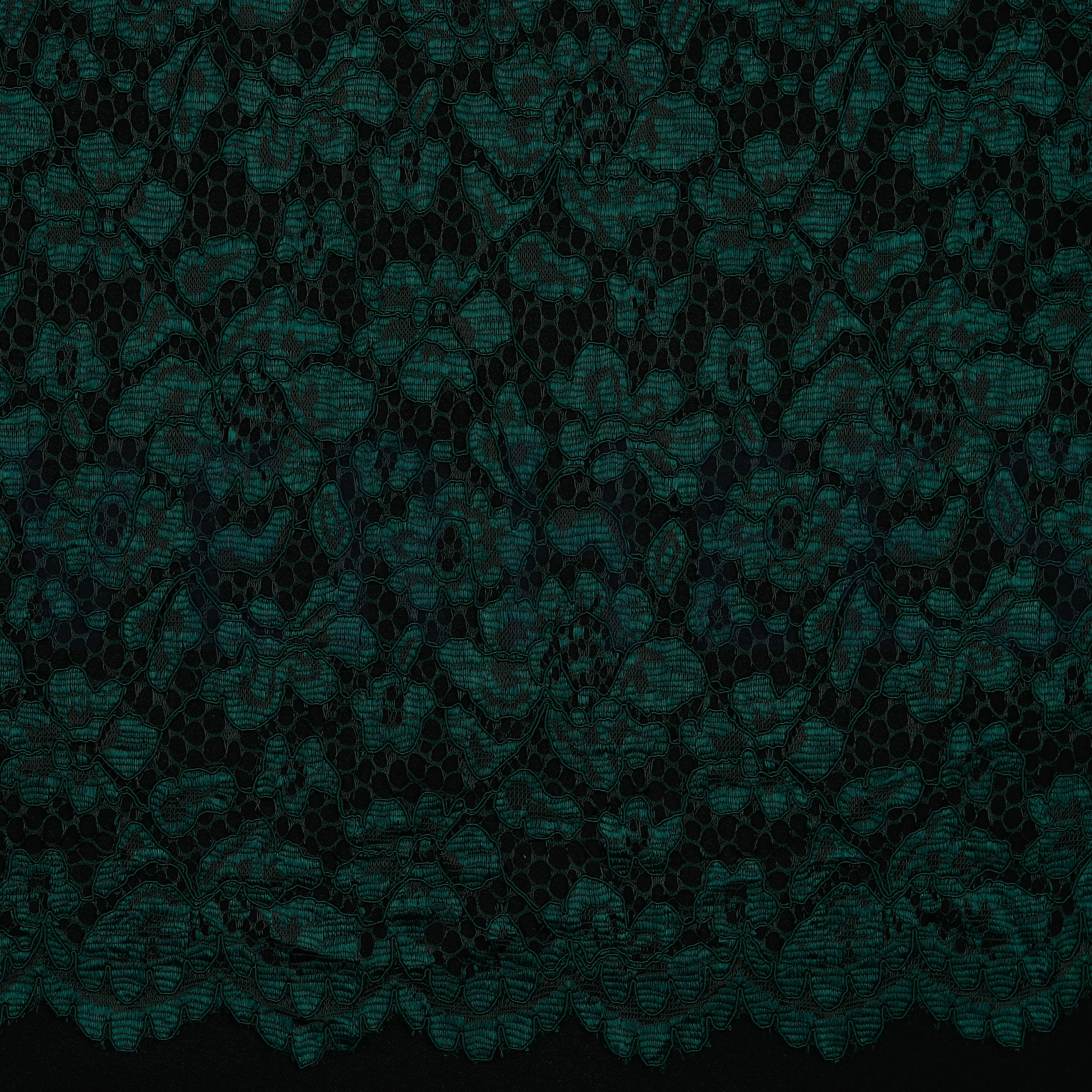 LACE BORDER 2 SIDES DARK GREEN (high resolution)