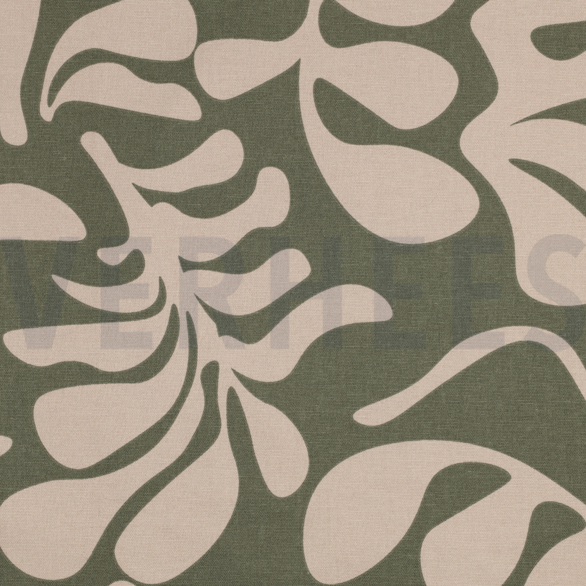 CANVAS VINTAGE LEAVES ARMY GREEN (high resolution)