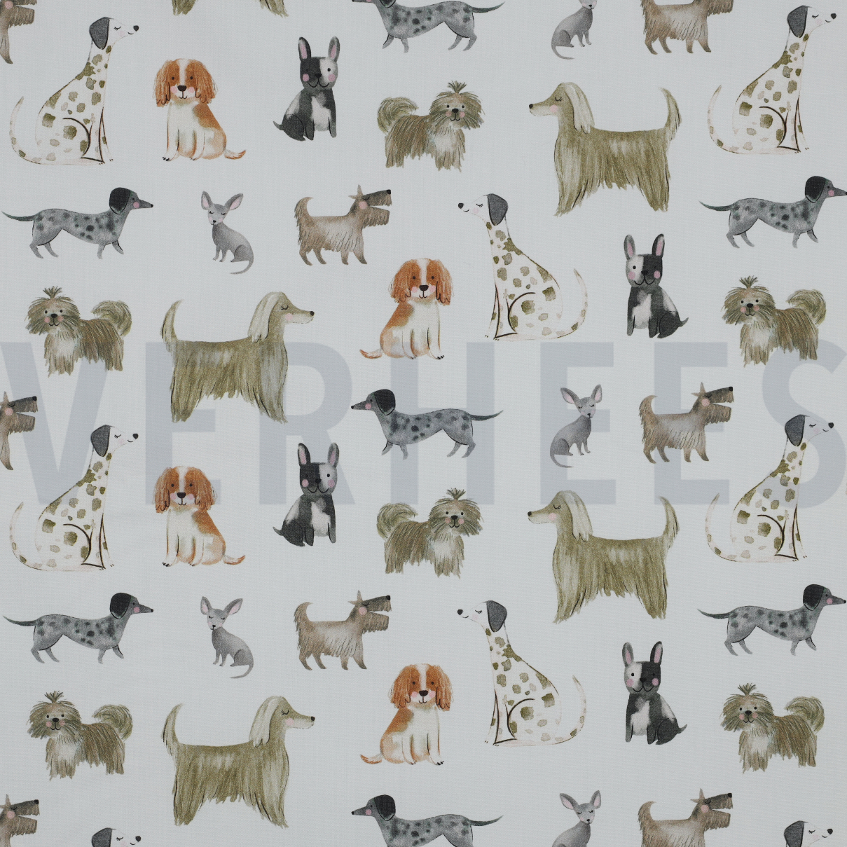 FINE POPLIN DIGITAL DOGS WHITE (high resolution)