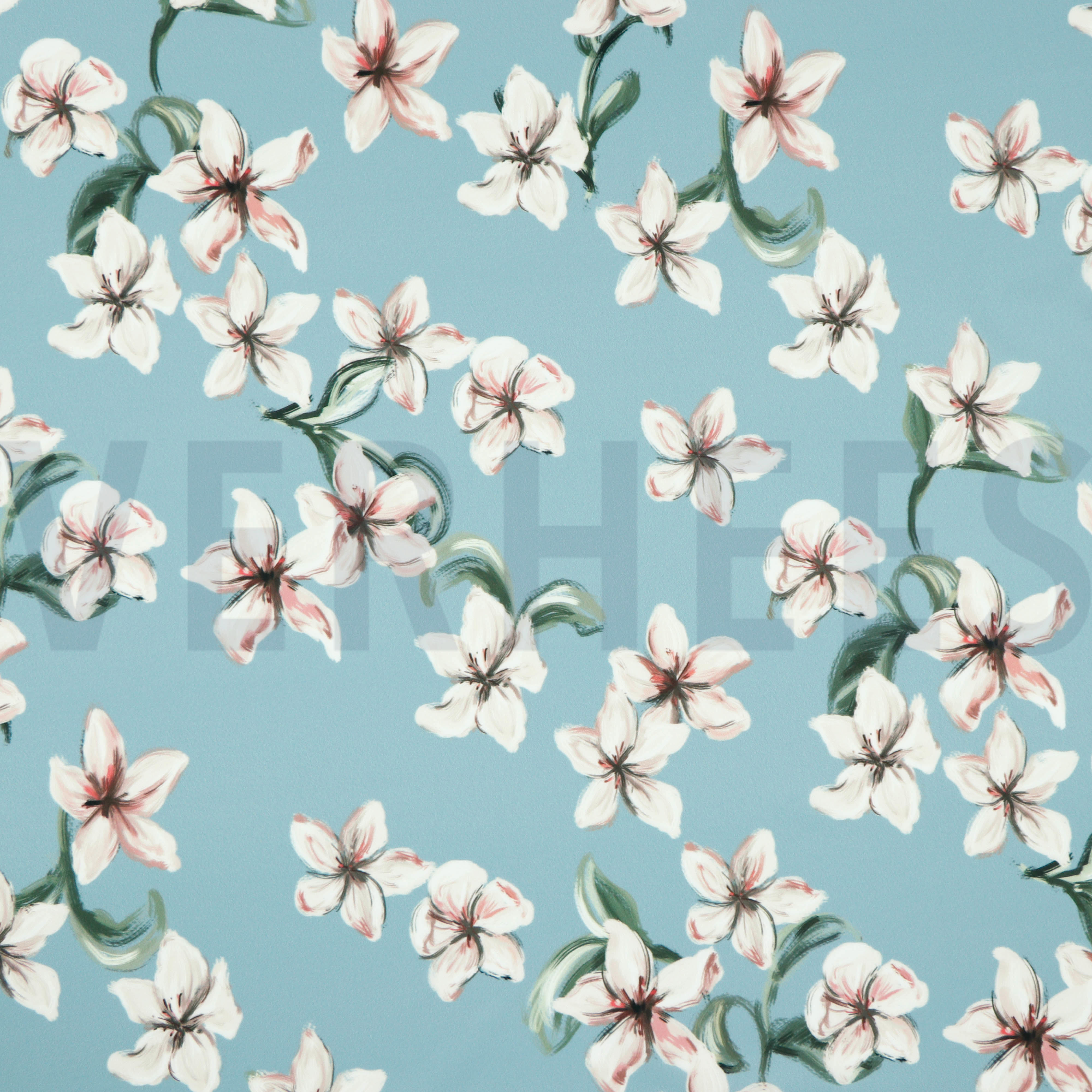 MAGNOLIA STRETCH DIGITAL SOFT BLUE (high resolution)