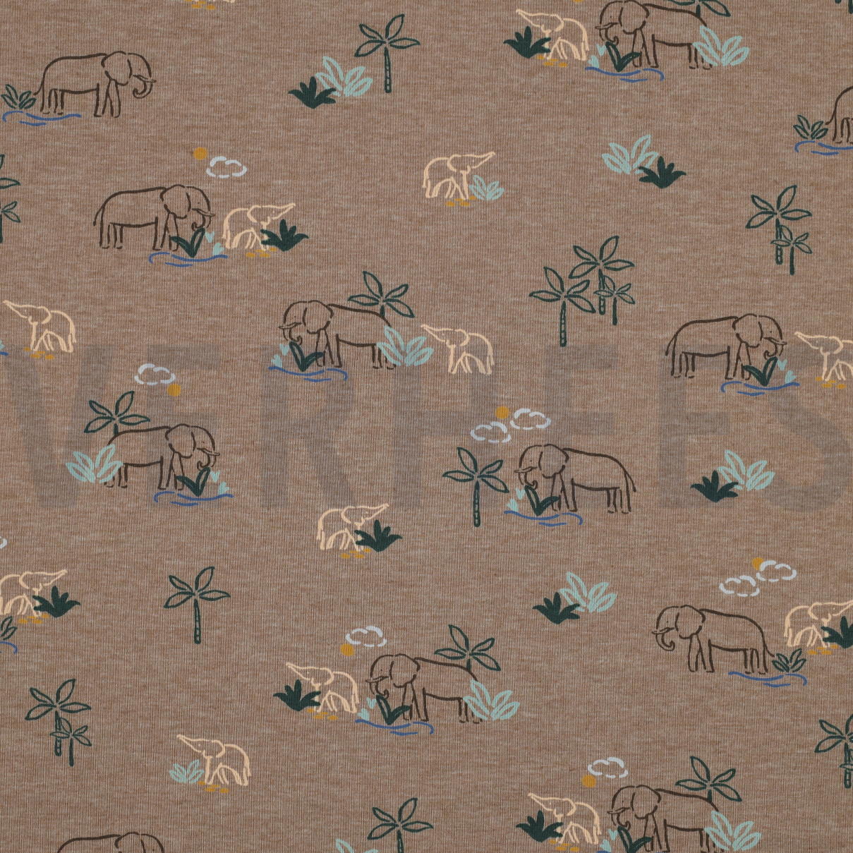 JERSEY MELANGE ELEPHANTS TAUPE MELANGE (high resolution)