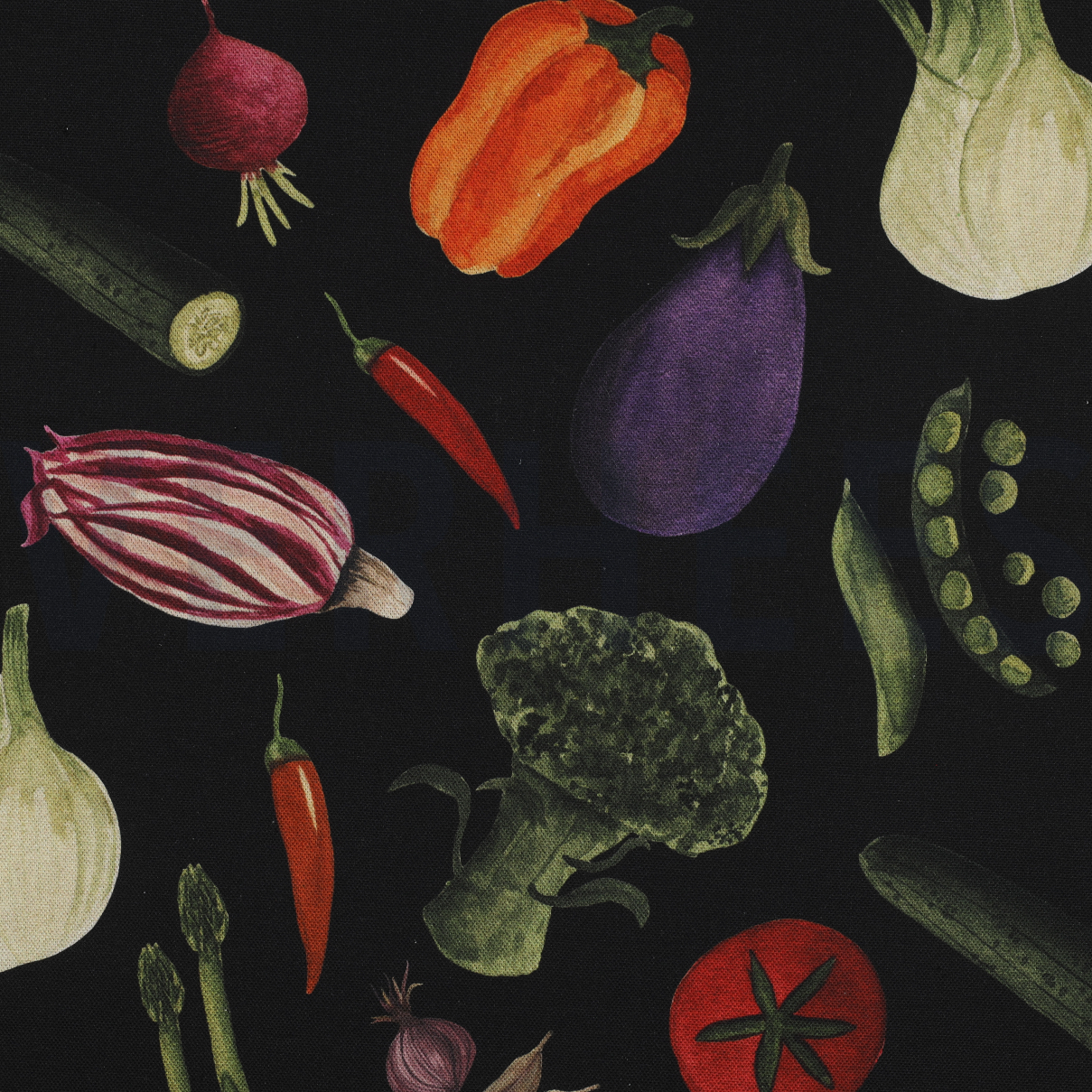 CANVAS DIGITAL VEGETABLES BLACK (high resolution)