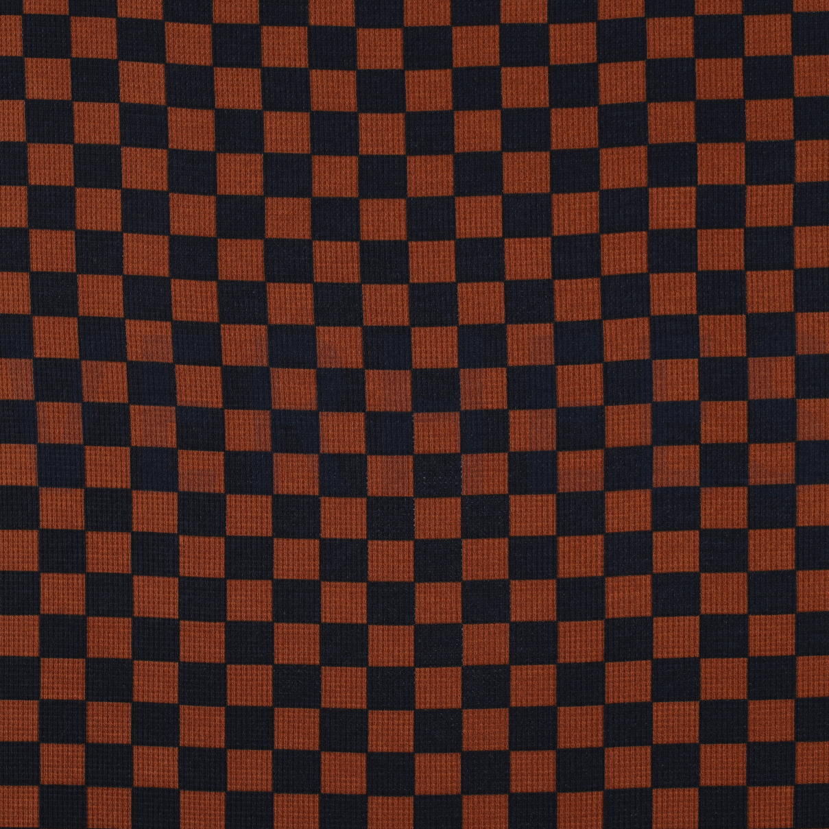 WAFFLE JERSEY CHECK BROWN (high resolution)