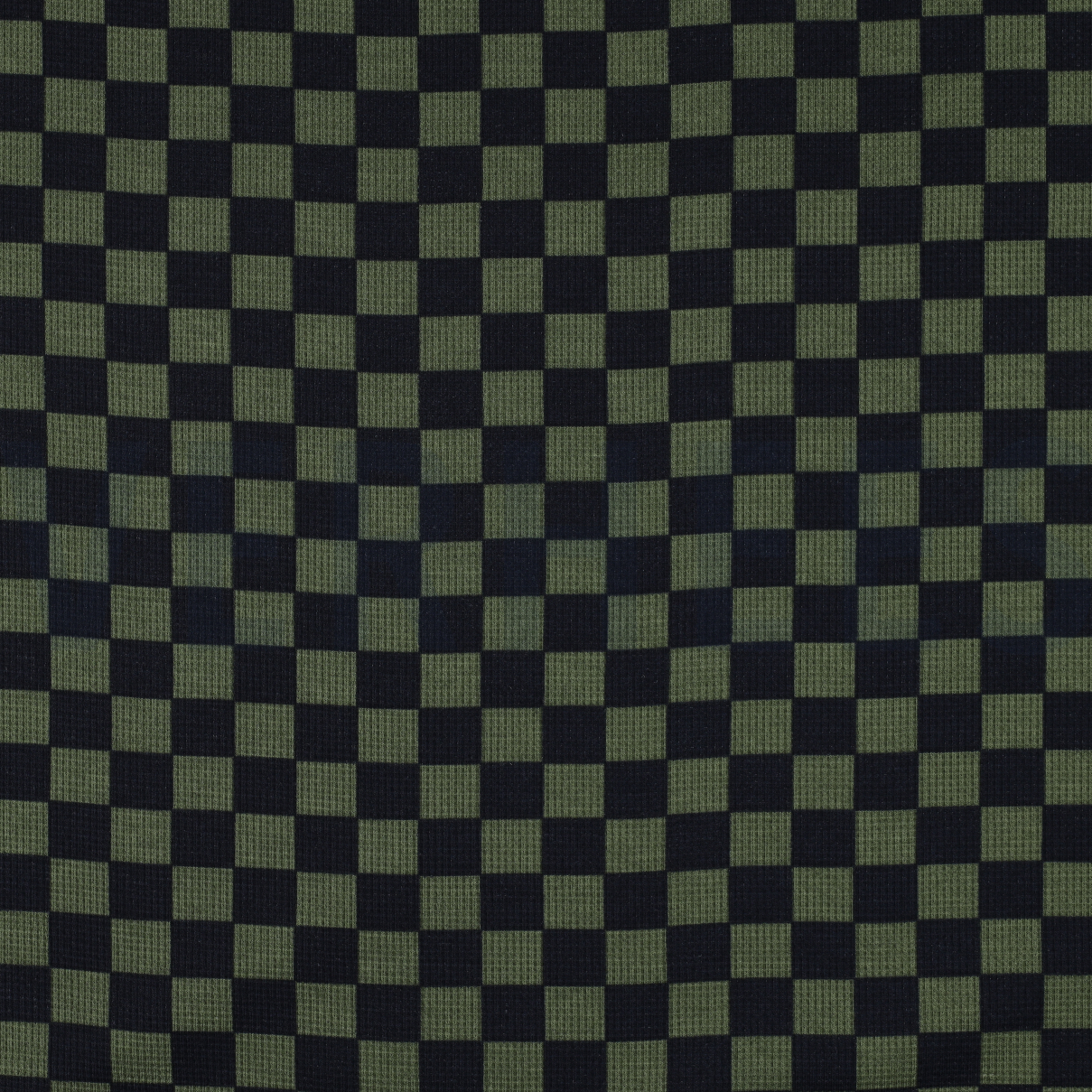 WAFFLE JERSEY CHECK ARMY GREEN (high resolution)