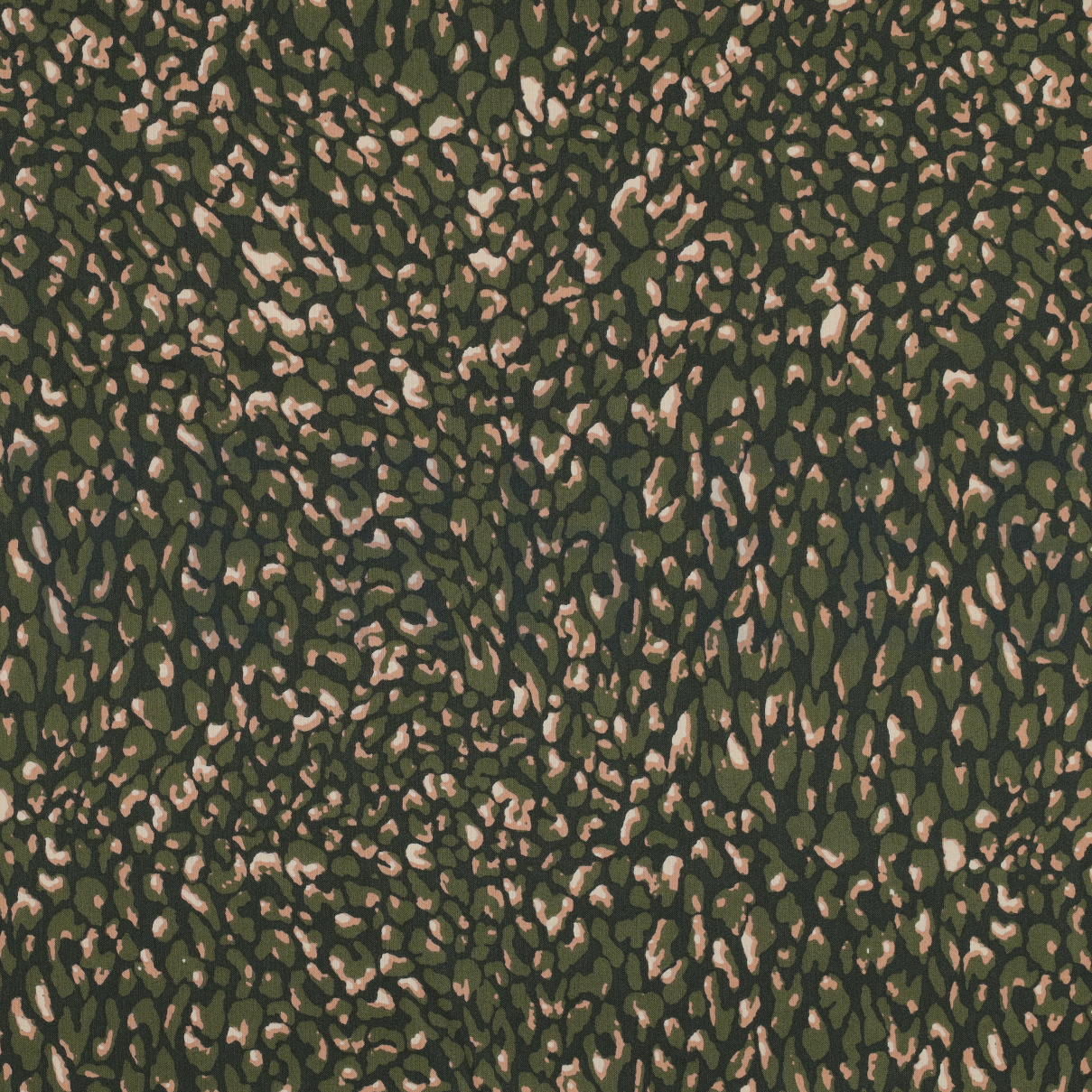 COTTON VOILE ANIMAL SKIN DARK GREEN (high resolution)