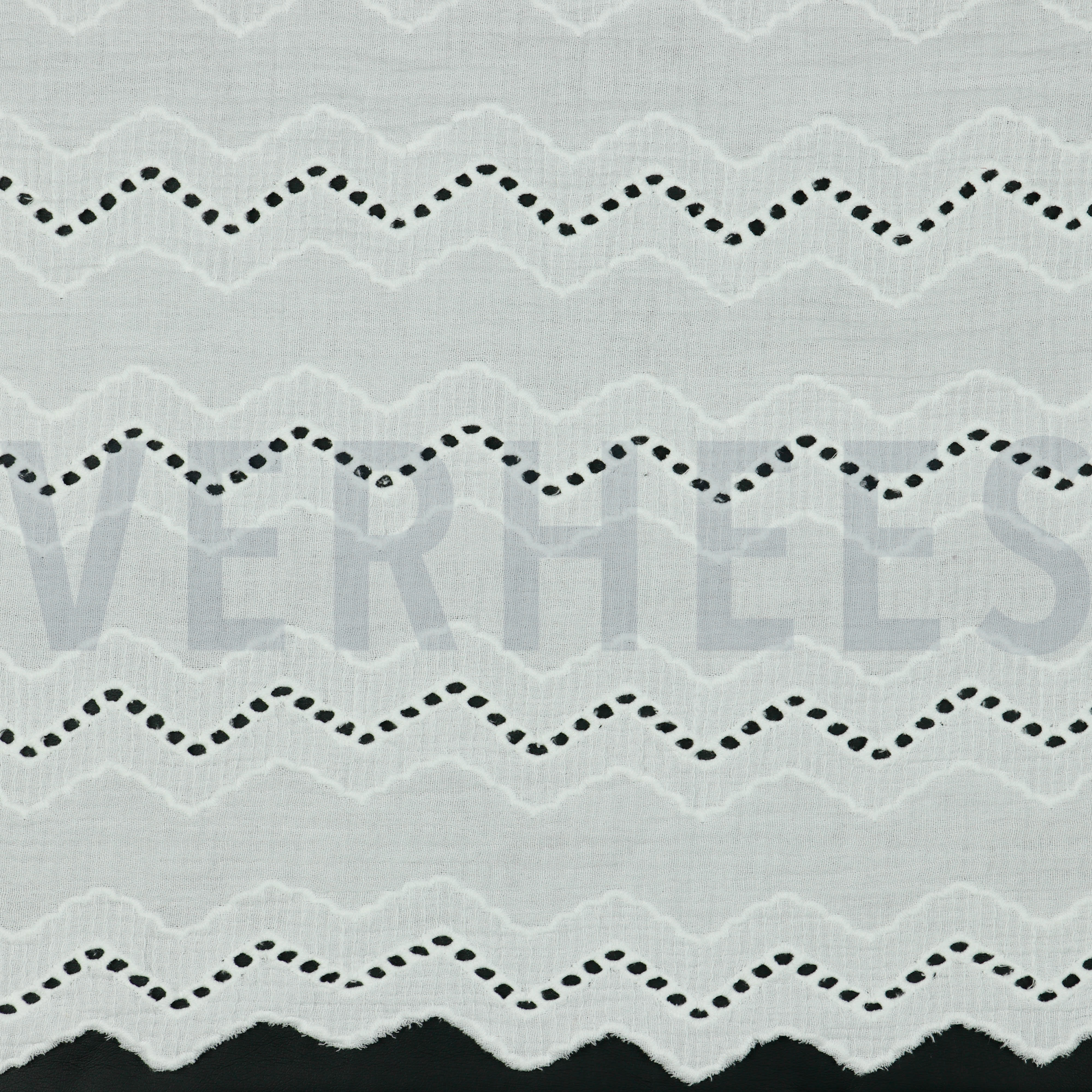 DOUBLE GAUZE BORDER 2-SIDE WHITE (high resolution)