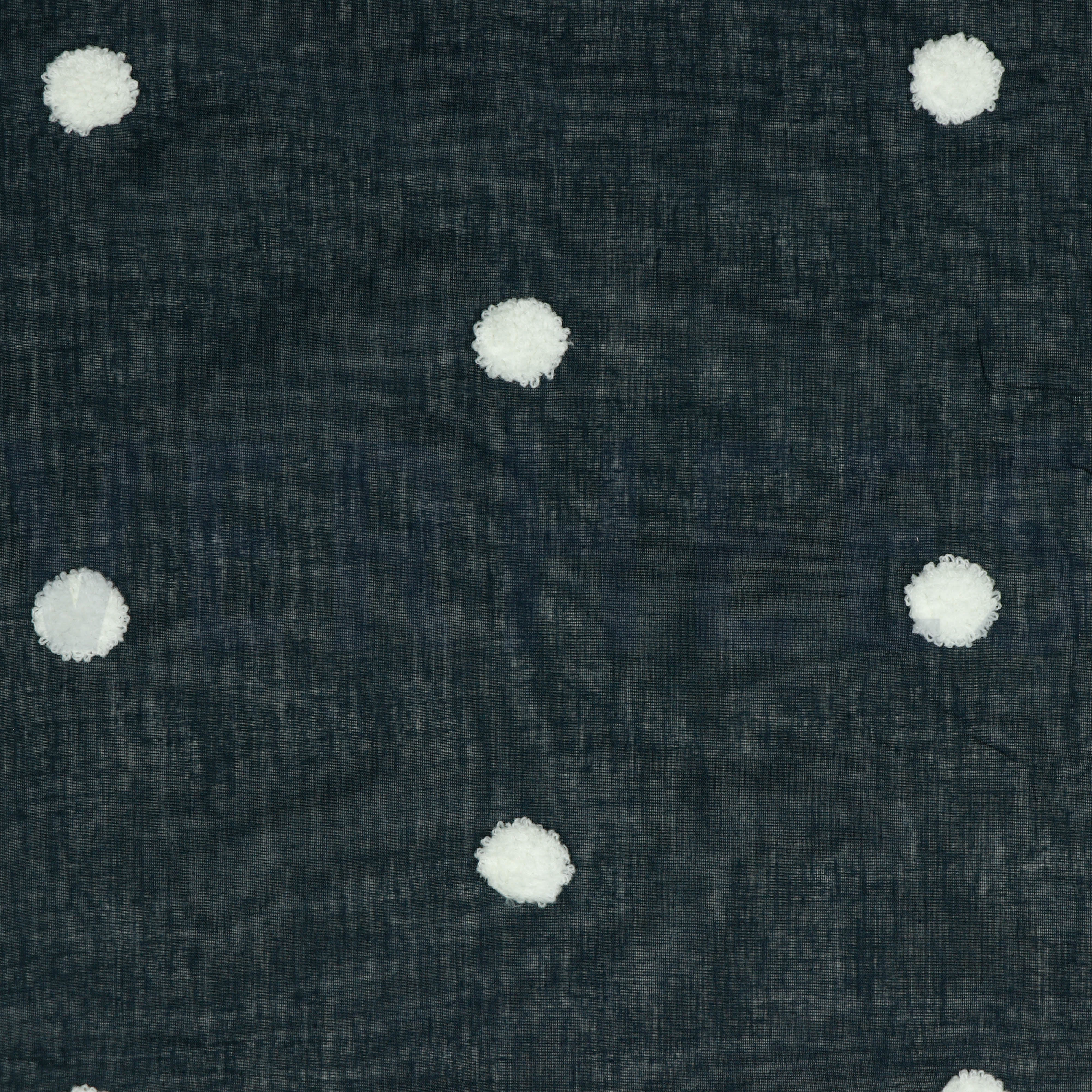 COTTON VOILE DOTS NAVY / WHITE (high resolution)