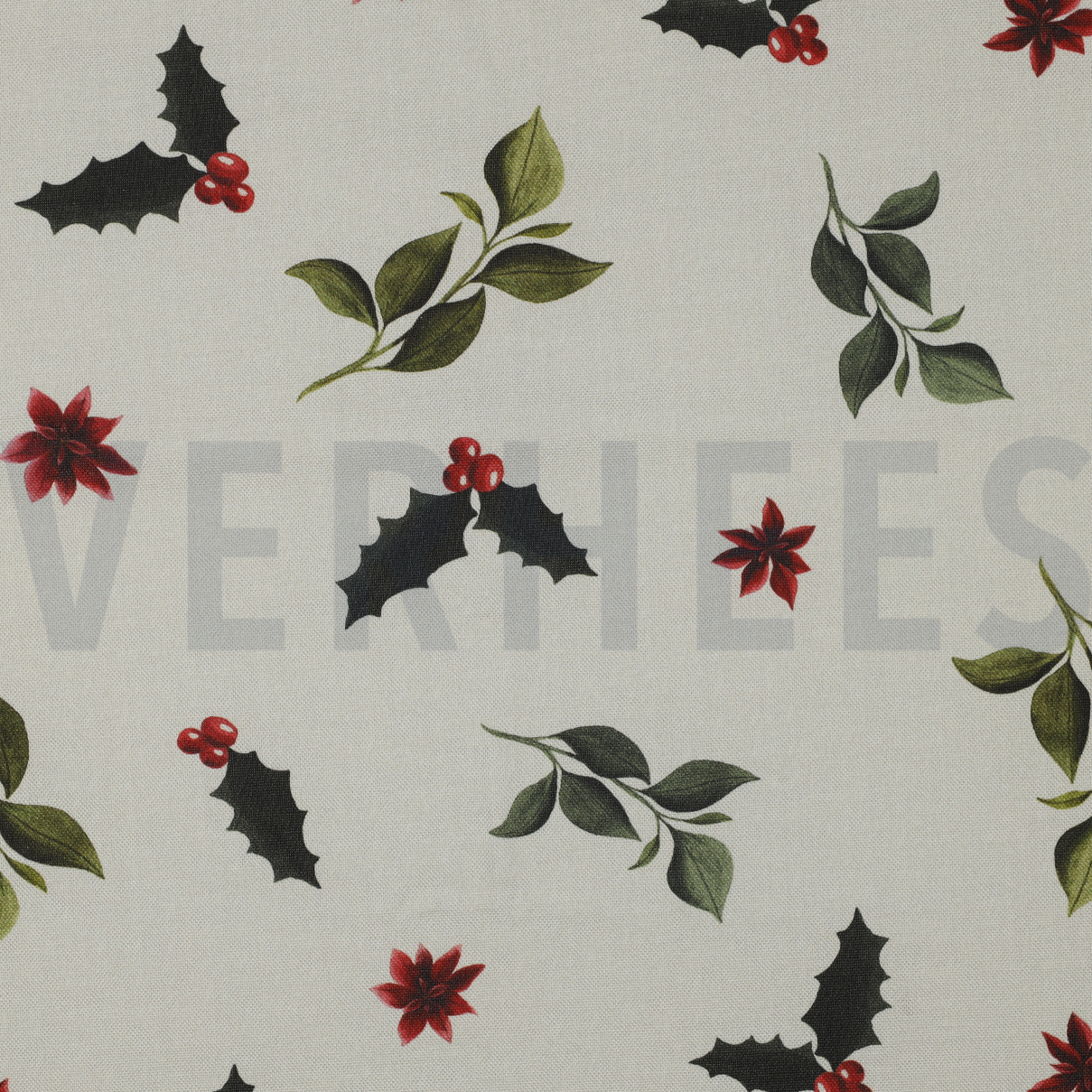 CANVAS DIGITAL CHRISTMAS FLOWERS LINEN LOOK (high resolution)