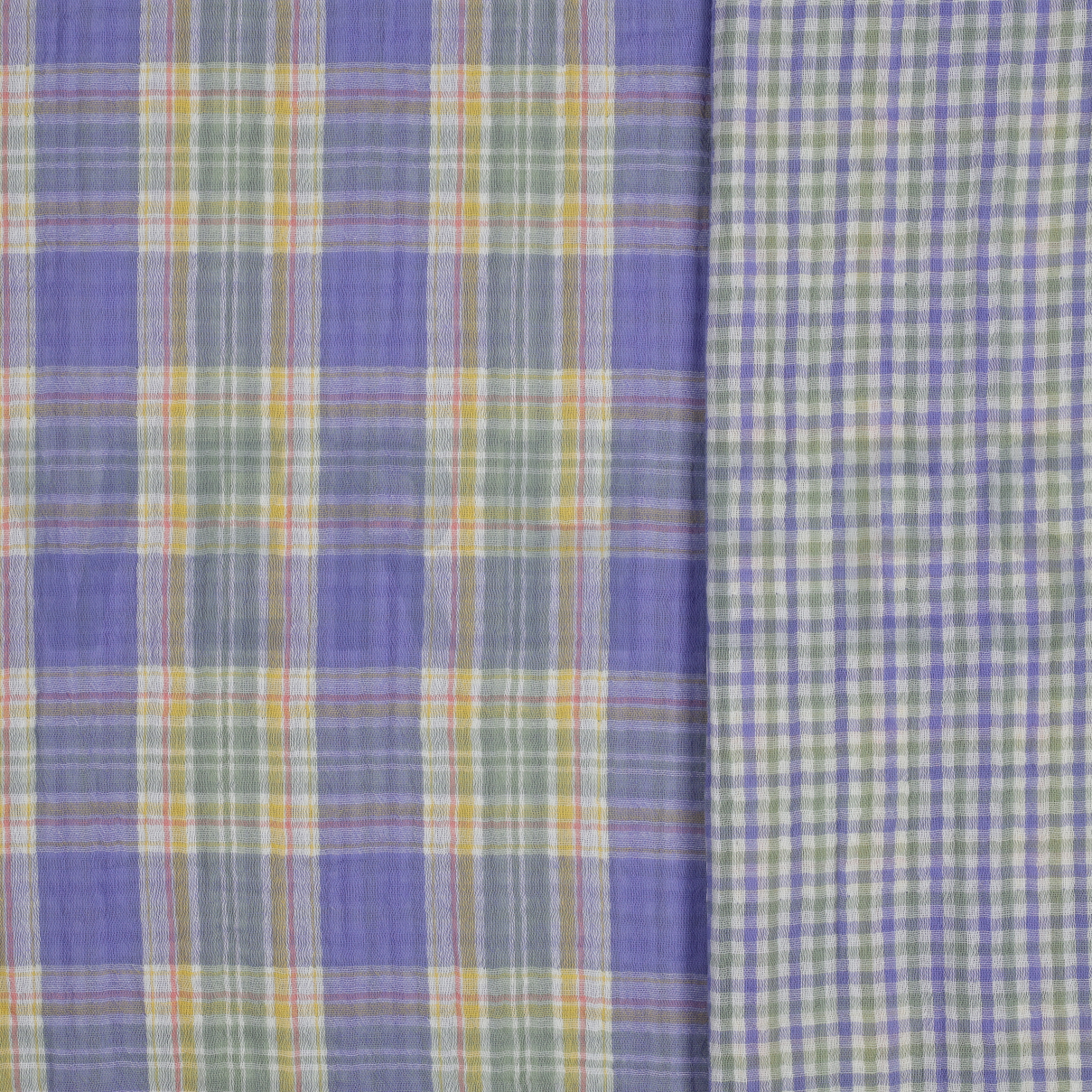 DOUBLE GAUZE DOUBLE SIDED CHECKS PURPLE (high resolution)