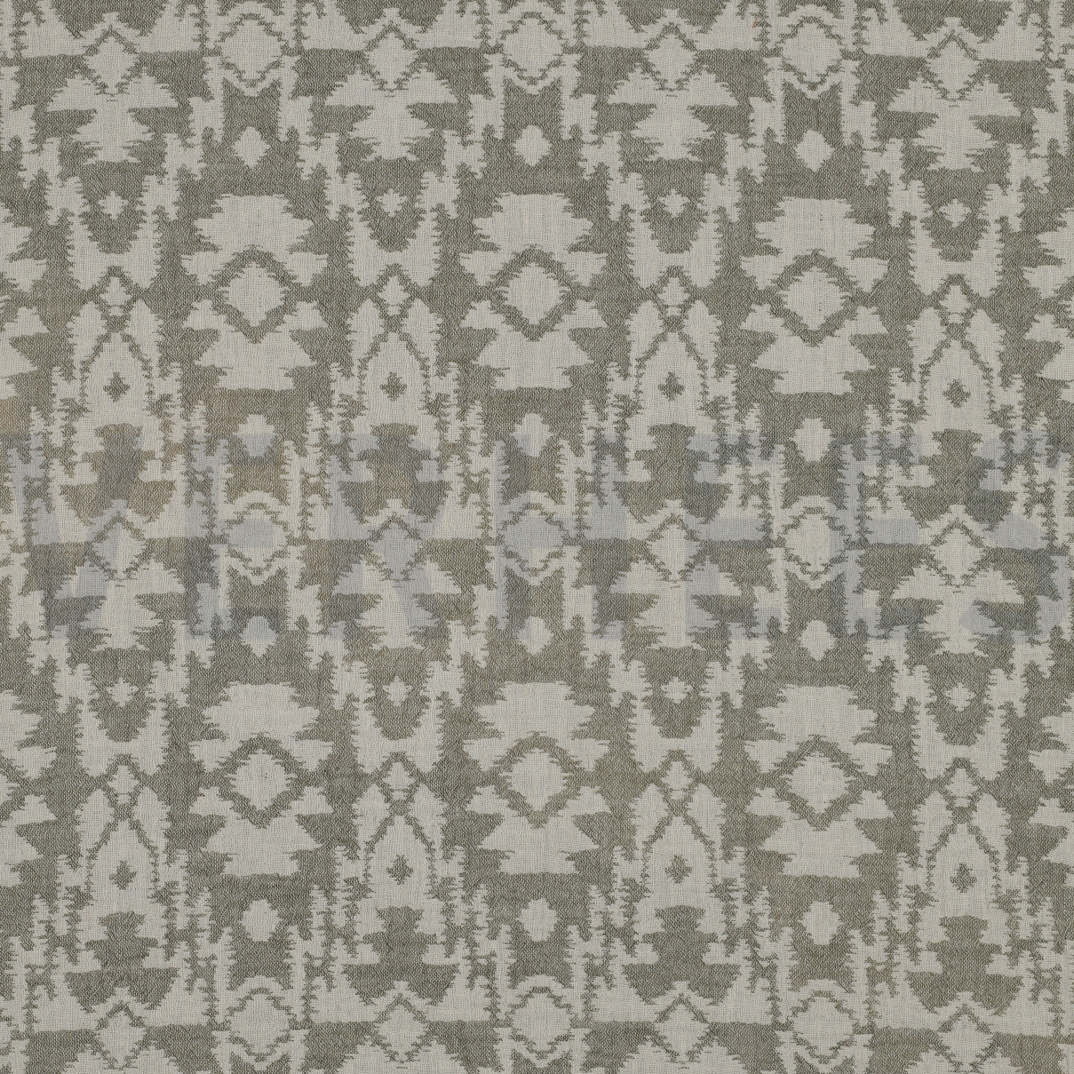 DOUBLE GAUZE JACQUARD AZTEC ARMY GREEN (high resolution)