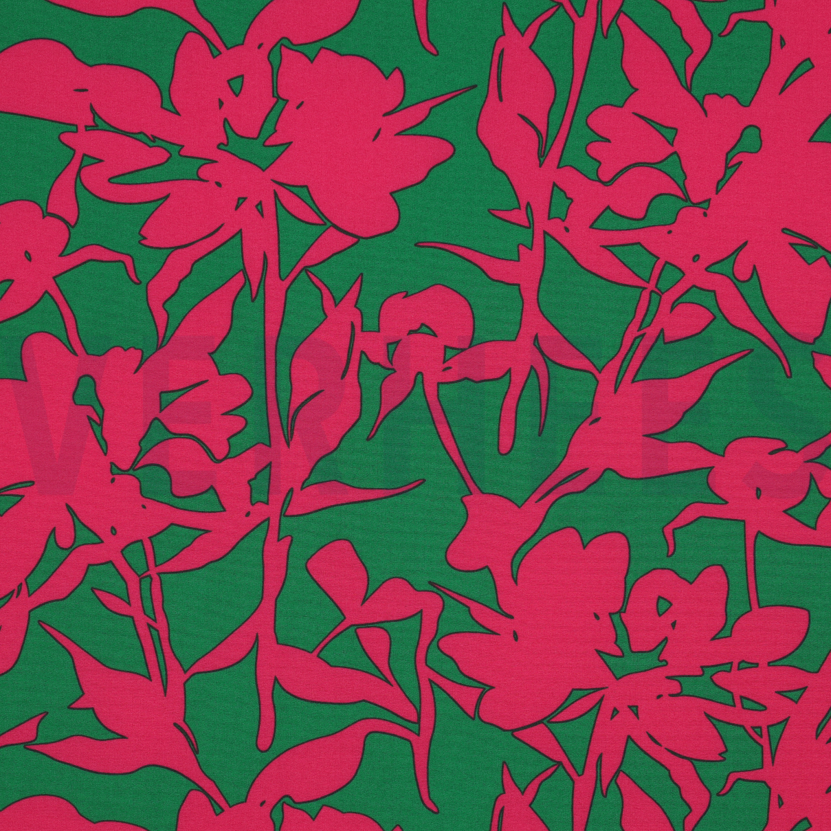 MAGNOLIA STRETCH GRAPHIC GREEN / PINK (high resolution)