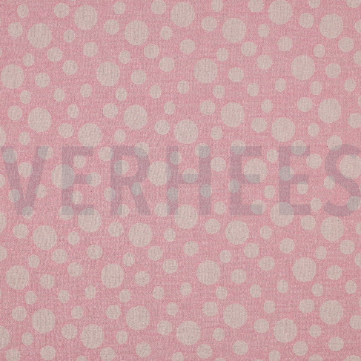 DOUBLE GAUZE JACQUARD DOTS PINK (high resolution)