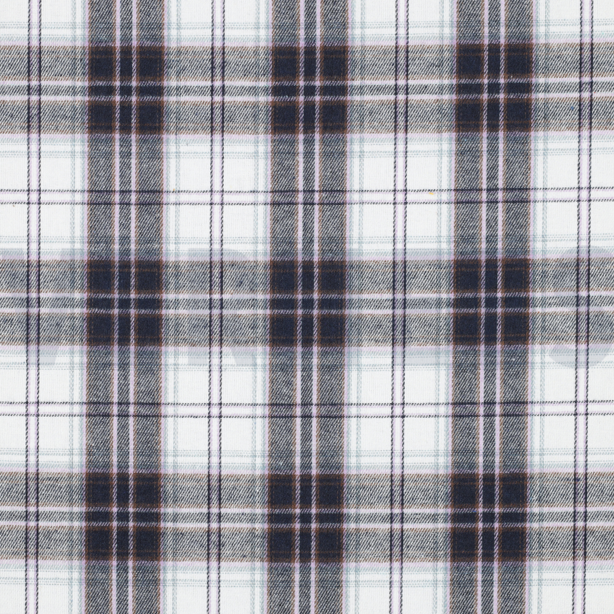 BRUSHED YARN DYED CHECKS NAVY (high resolution)