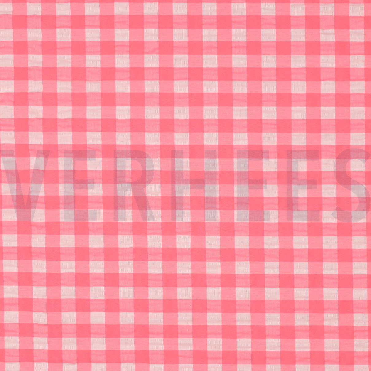 COTTON YARN DYED NEON CHECKS PINK (high resolution)