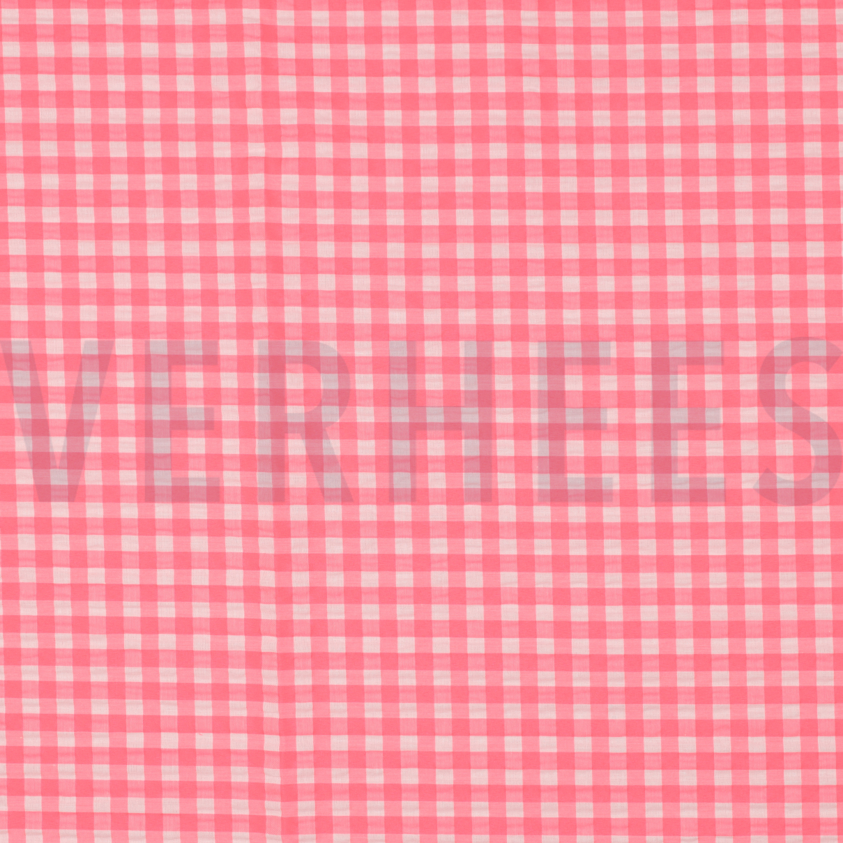 COTTON YARN DYED NEON CHECKS PINK (high resolution)