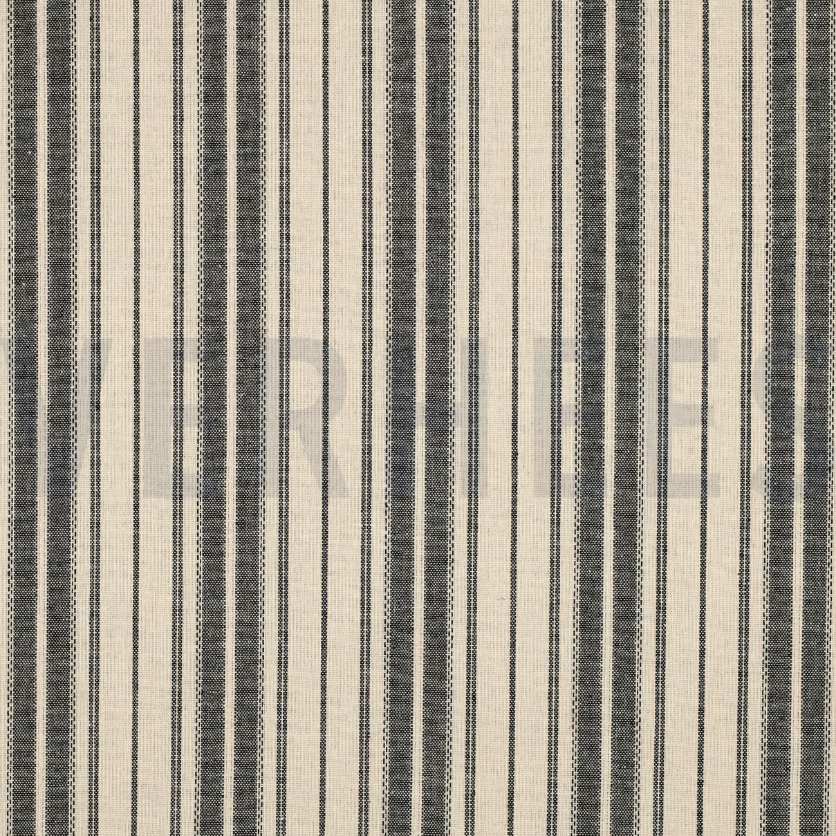 LINEN VISCOSE STRIPES NATURAL / BLACK (high resolution)