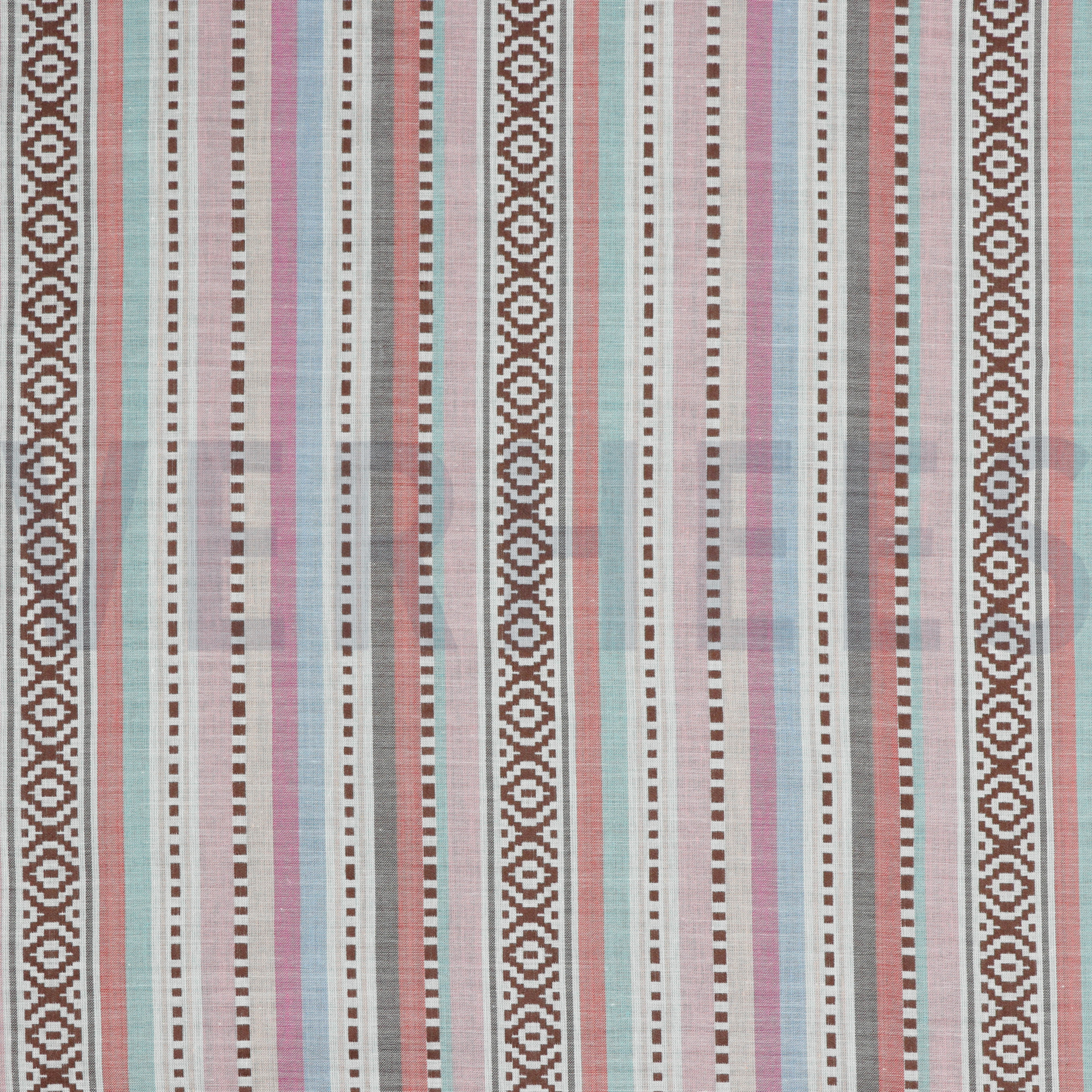 COTTON JACQUARD STRIPES MULTICOLOUR (high resolution)