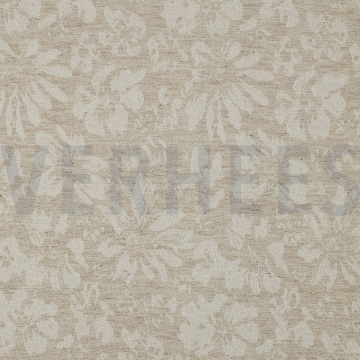 COTTON LINEN JACQUARD FLOWERS NATURAL (high resolution)