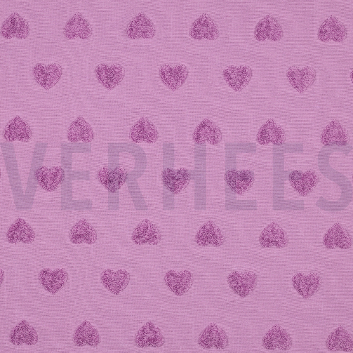 COTTON TOWELING KNIT HEARTS LILAC (high resolution)