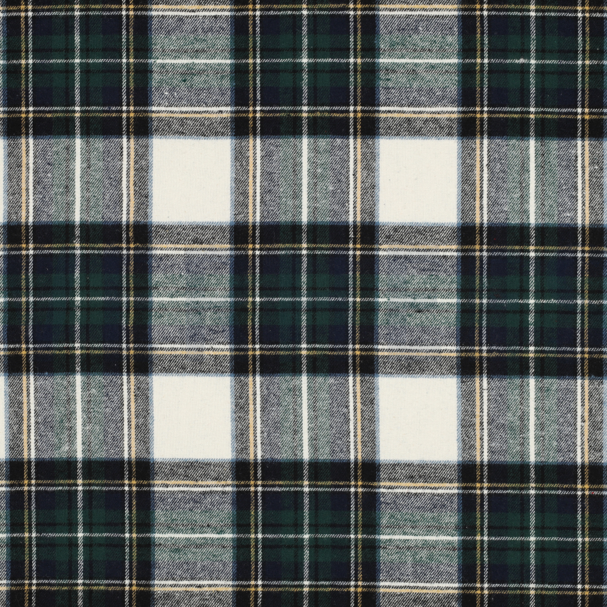 COTTON YARN DYED BRUSHED CHECKS ECRU/NAVY (high resolution)