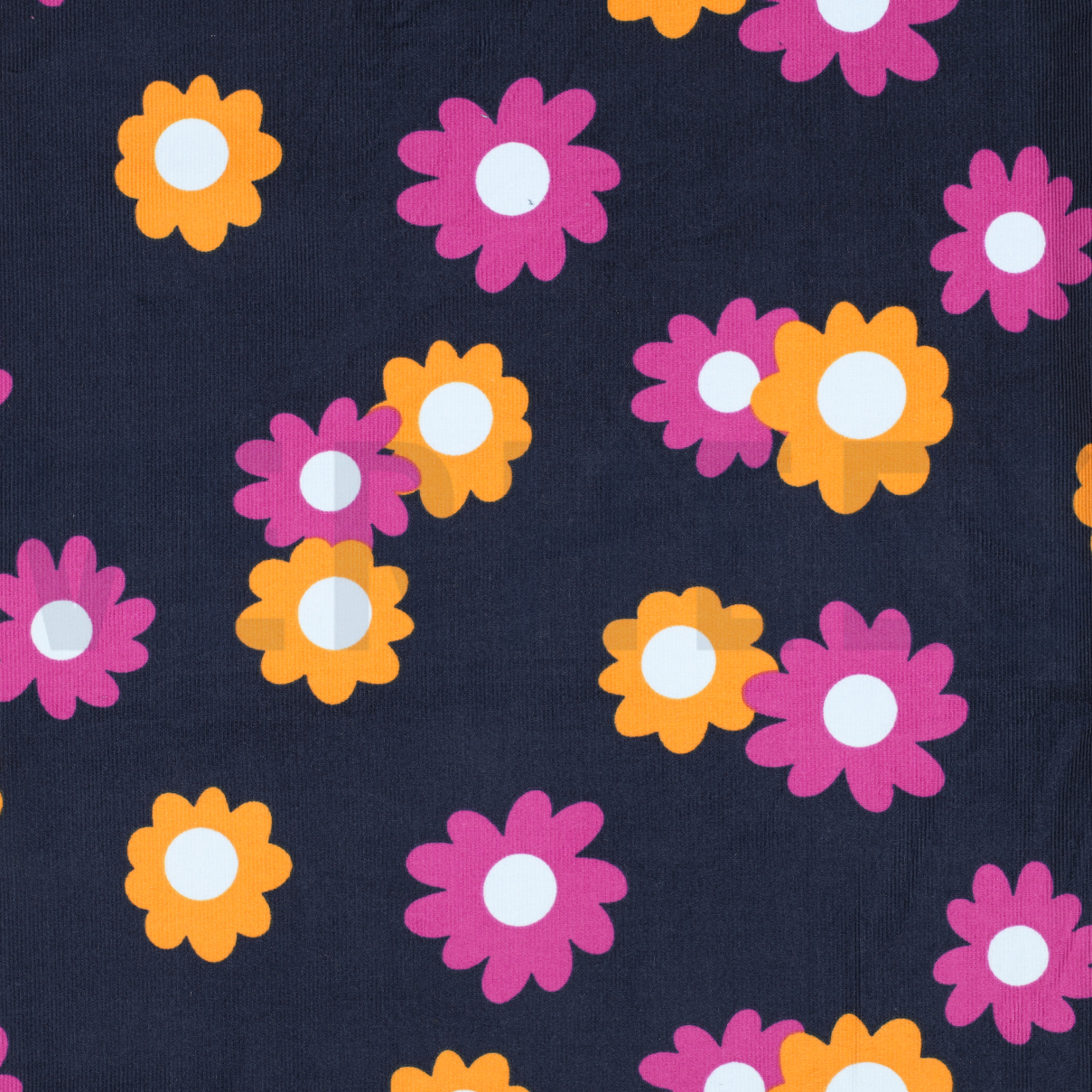 BABYCORD FLOWERS NAVY (high resolution)