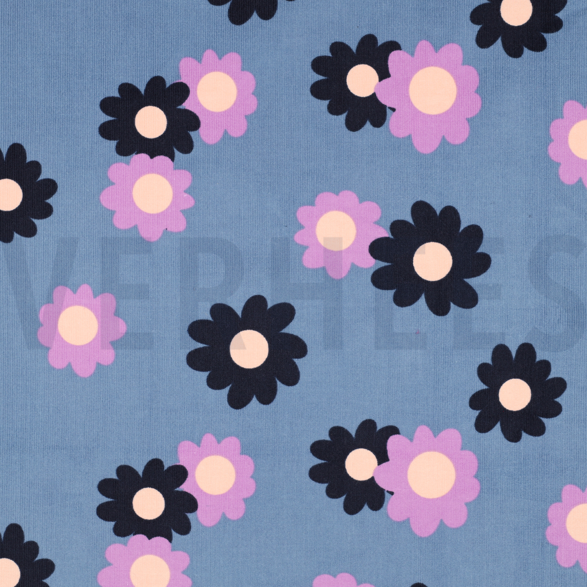 BABYCORD FLOWERS JEANS (high resolution)