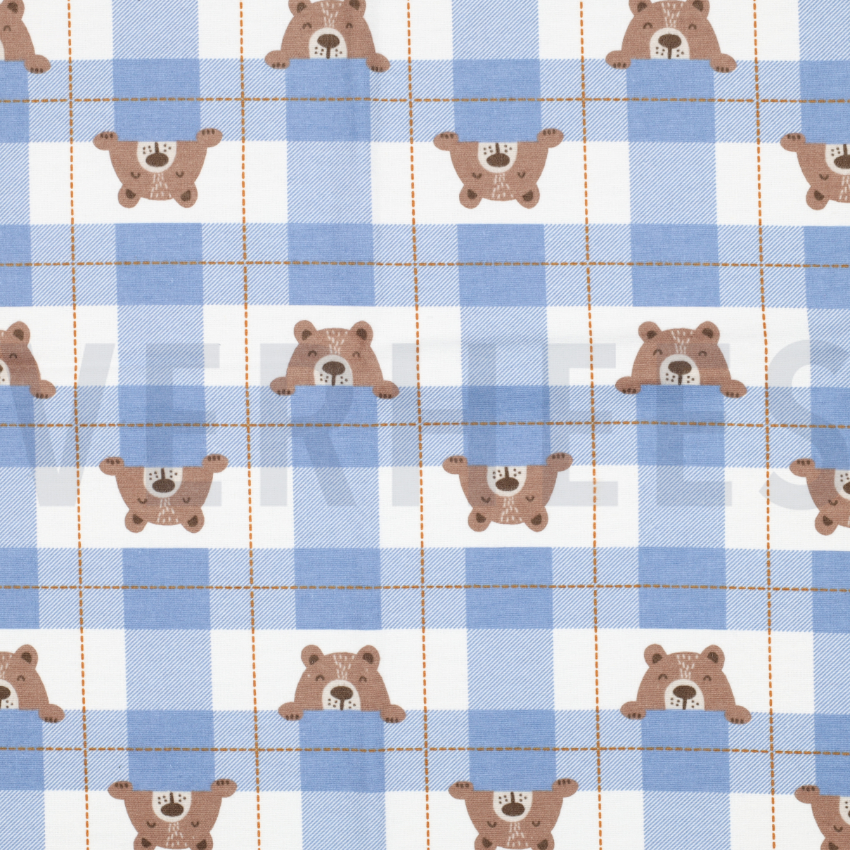 FLANNEL BEAR CHECK JEANS (high resolution)