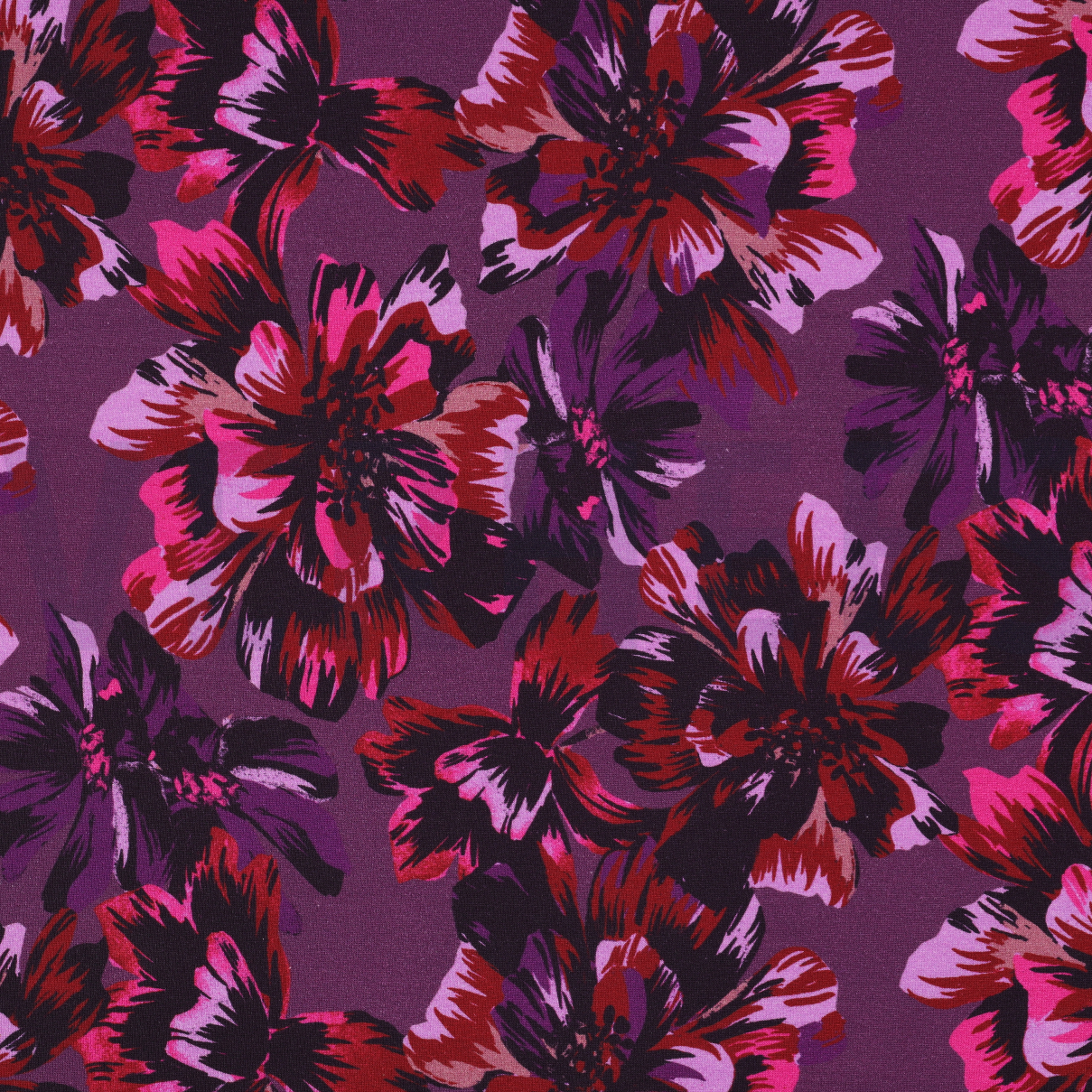 SWEAT DIGITAL FLOWERS DARK PURPLE (high resolution)