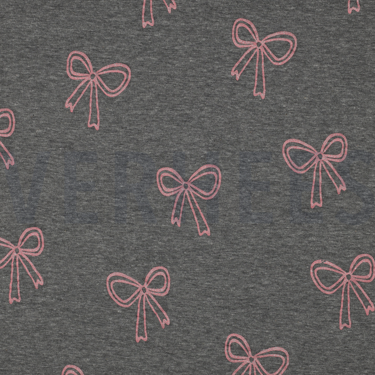 JERSEY MELANGE GLITTER BOWS GREY MELANGE (high resolution)