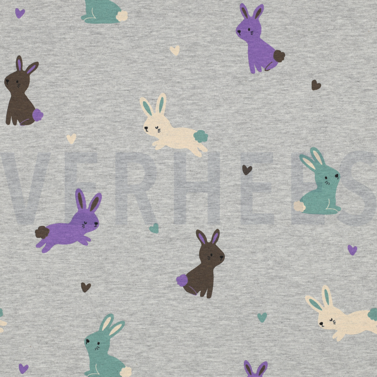 JERSEY MELANGE BUNNIES LIGHT GREY MELANGE (high resolution)