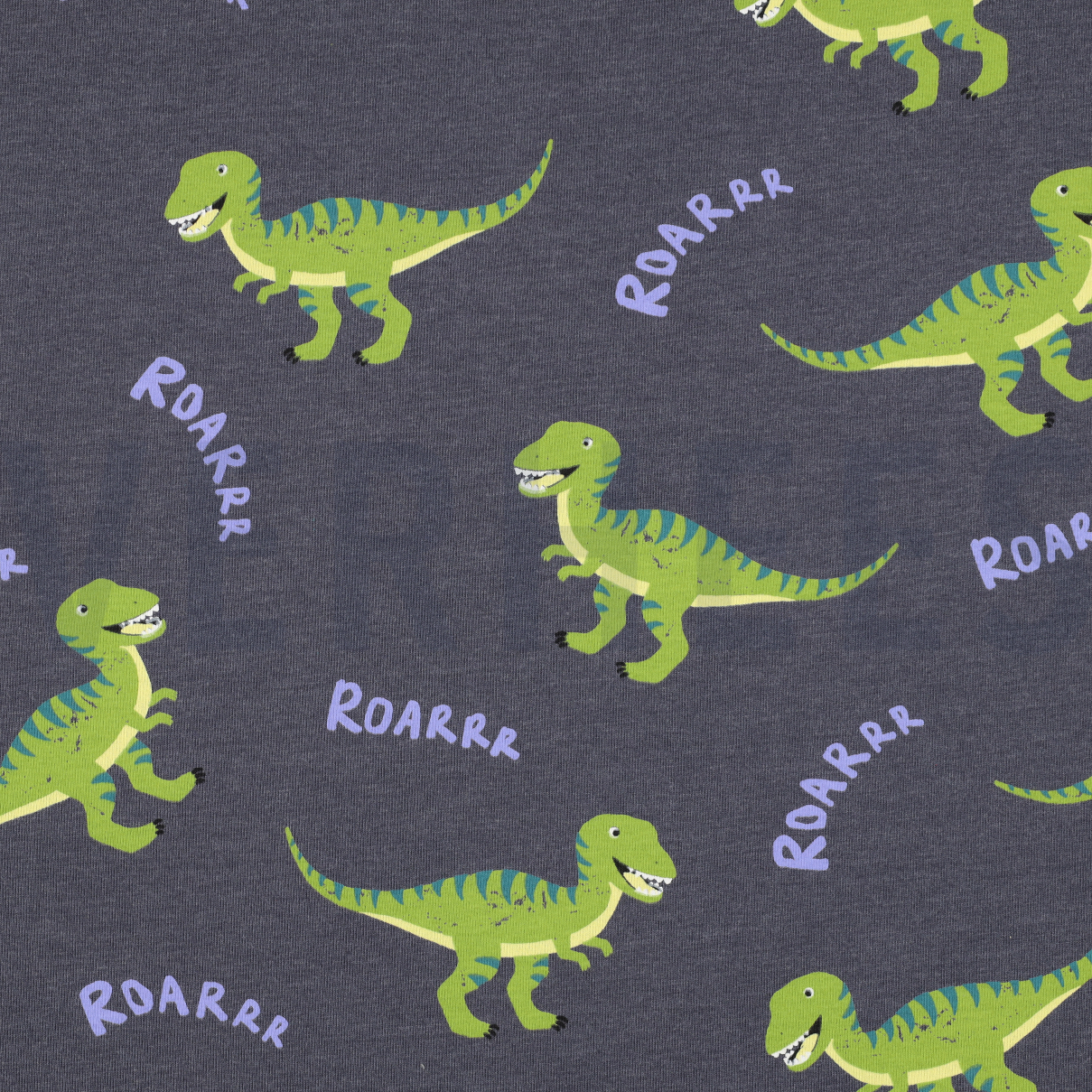 JERSEY MELANGE DINOSAURS INDIGO MELANGE (high resolution)