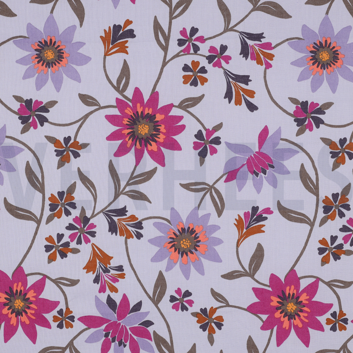 COTTON VOILE FLOWERS LAVENDER (high resolution)