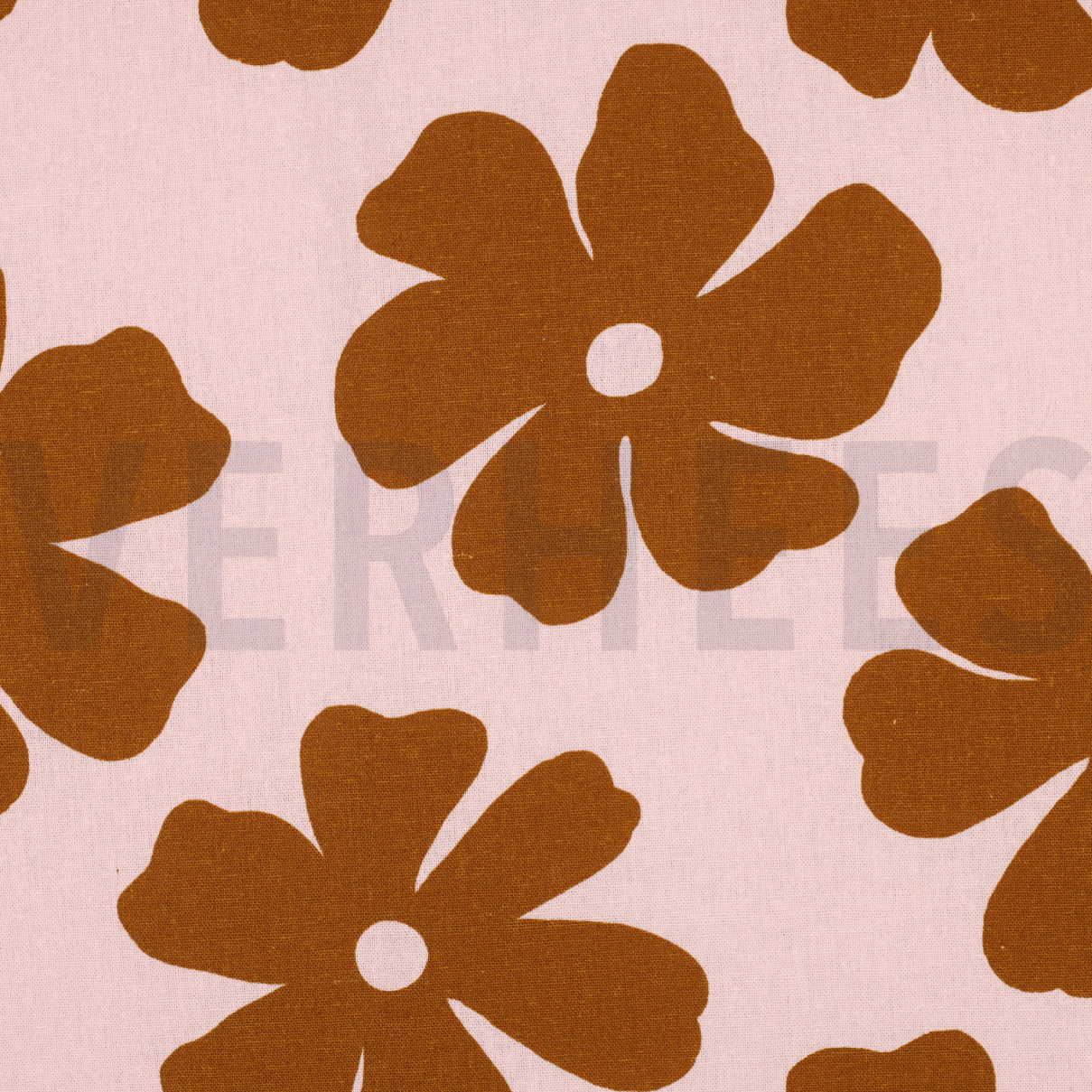 LINEN VISCOSE FLOWERS LIGHT PINK (high resolution)