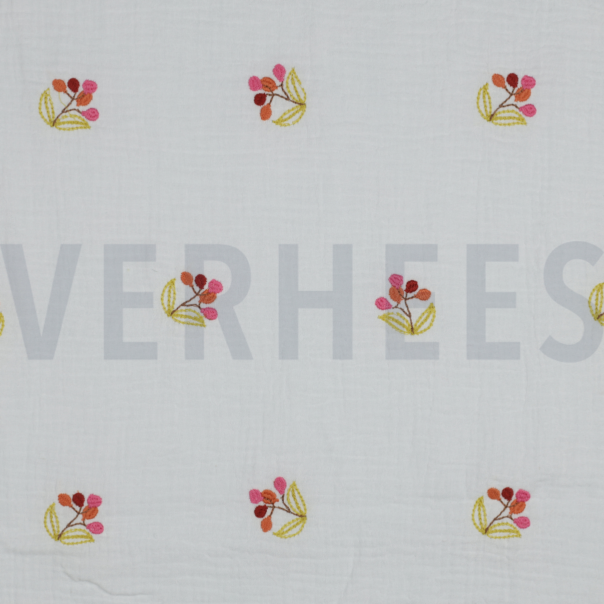 DOUBLE GAUZE EMBROIDERY FLOWERS WHITE (high resolution)