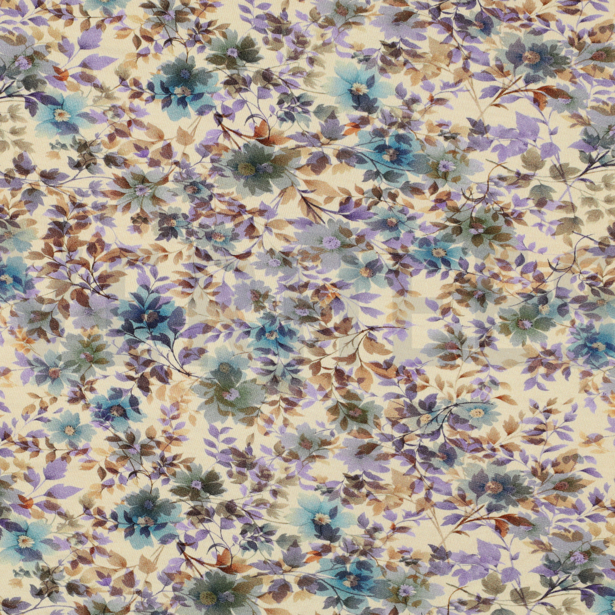 VISCOSE JERSEY DIGITAL FLOWERS SAND (high resolution)