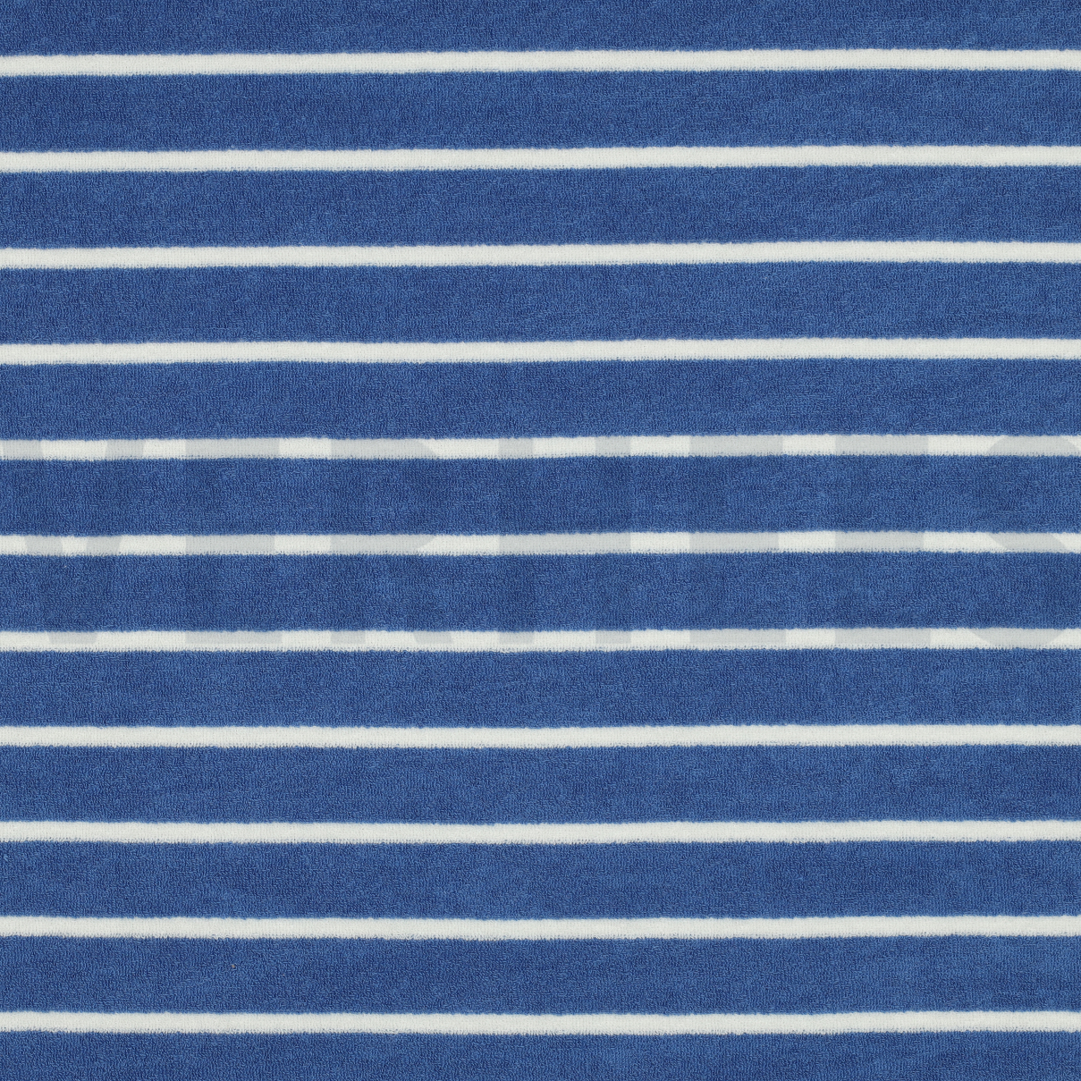 COTTON TOWELING YARN DYED STRIPES LIGHT BLUE / ECRU (high resolution)