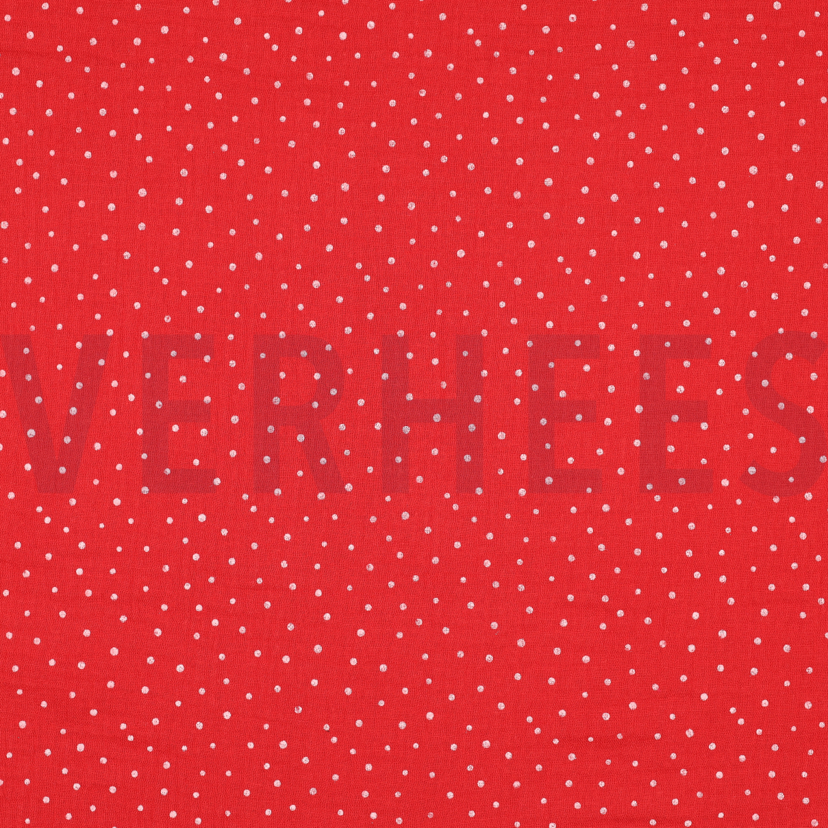 DOUBLE GAUZE LITTLE DOTS RED (high resolution)