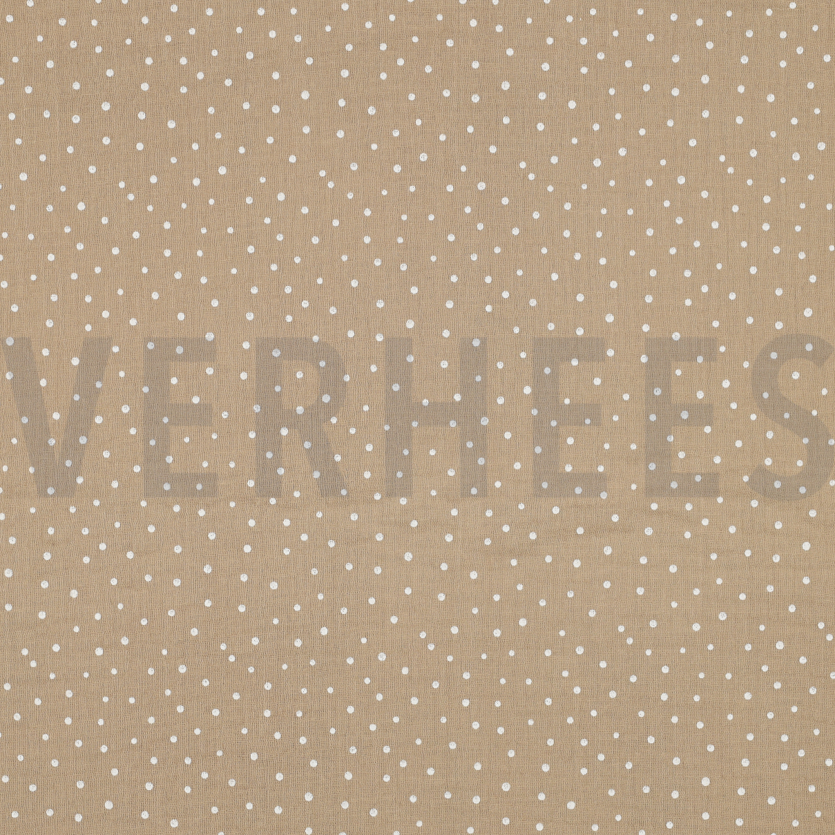 DOUBLE GAUZE LITTLE DOTS BEIGE (high resolution)