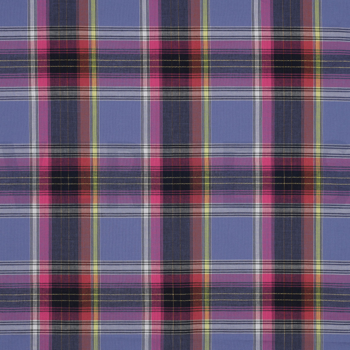 COTTON YARN DYED CHECK LUREX PURPLE (high resolution)