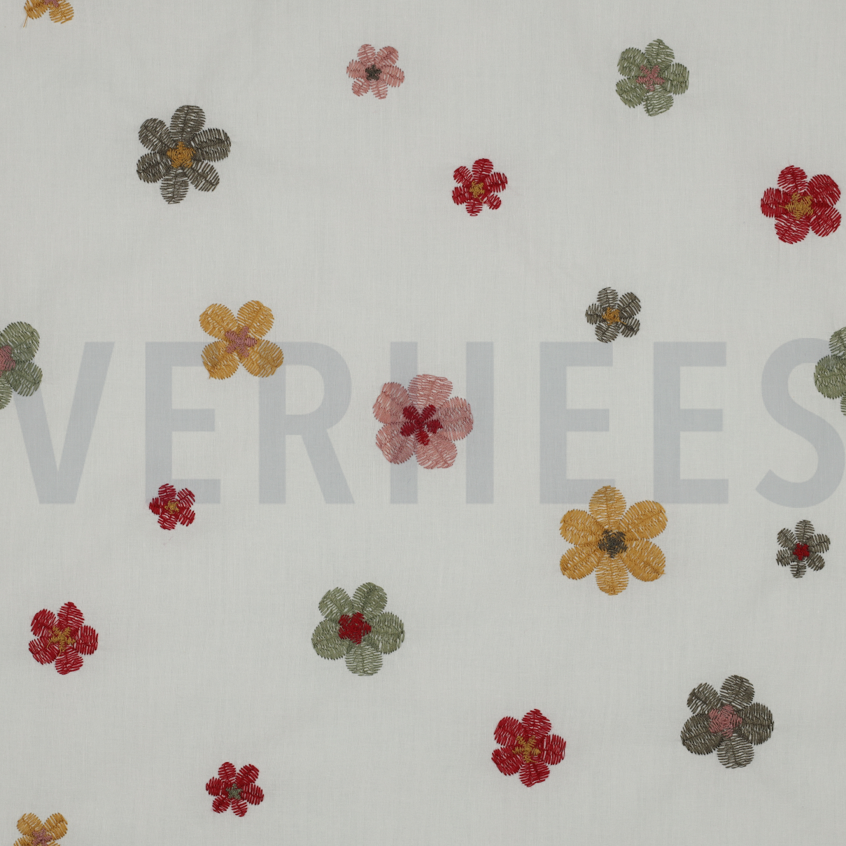 COTTON VOILE EMBROIDERY FLOWERS ECRU (high resolution)