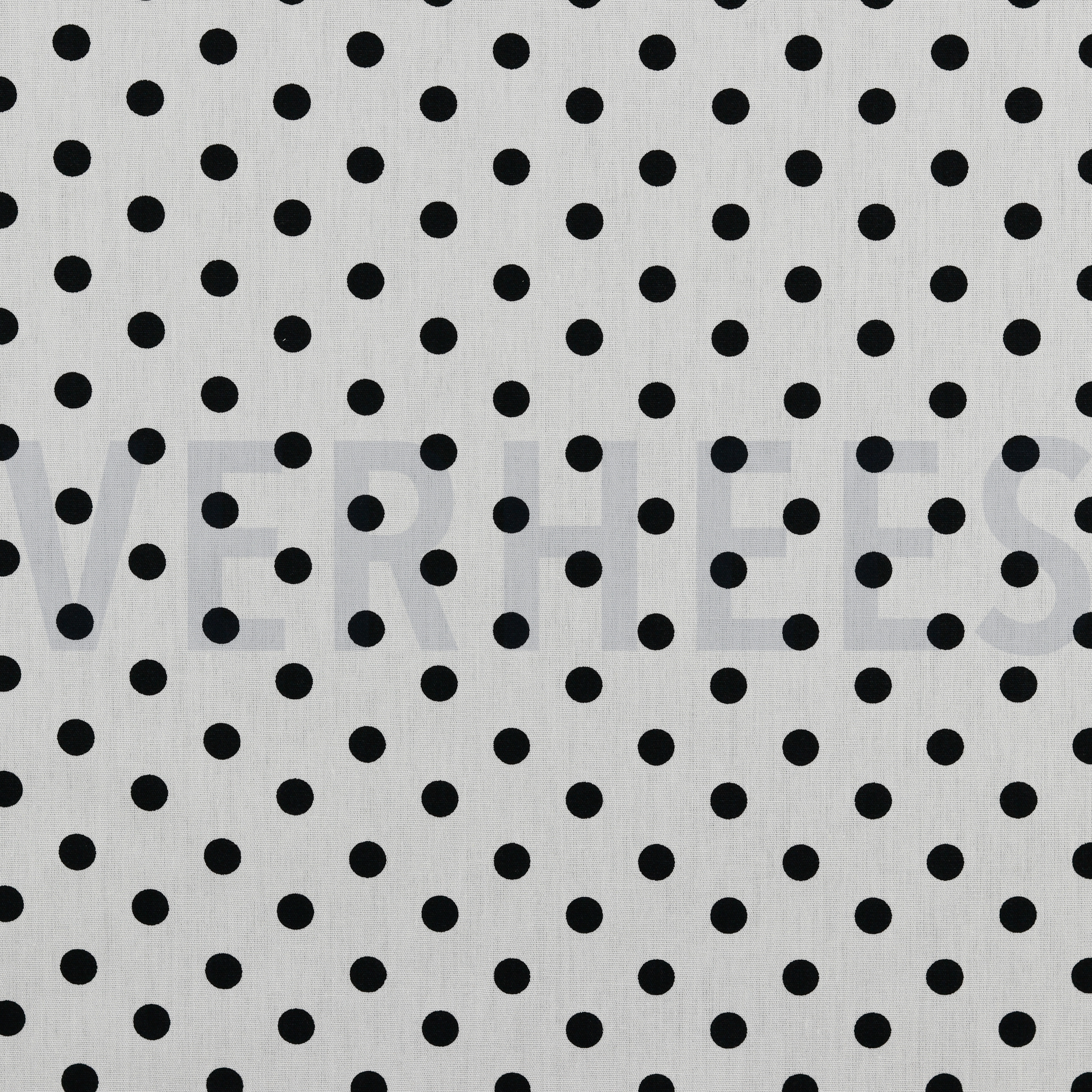 POPLIN DOTS WHITE/BLACK (high resolution)