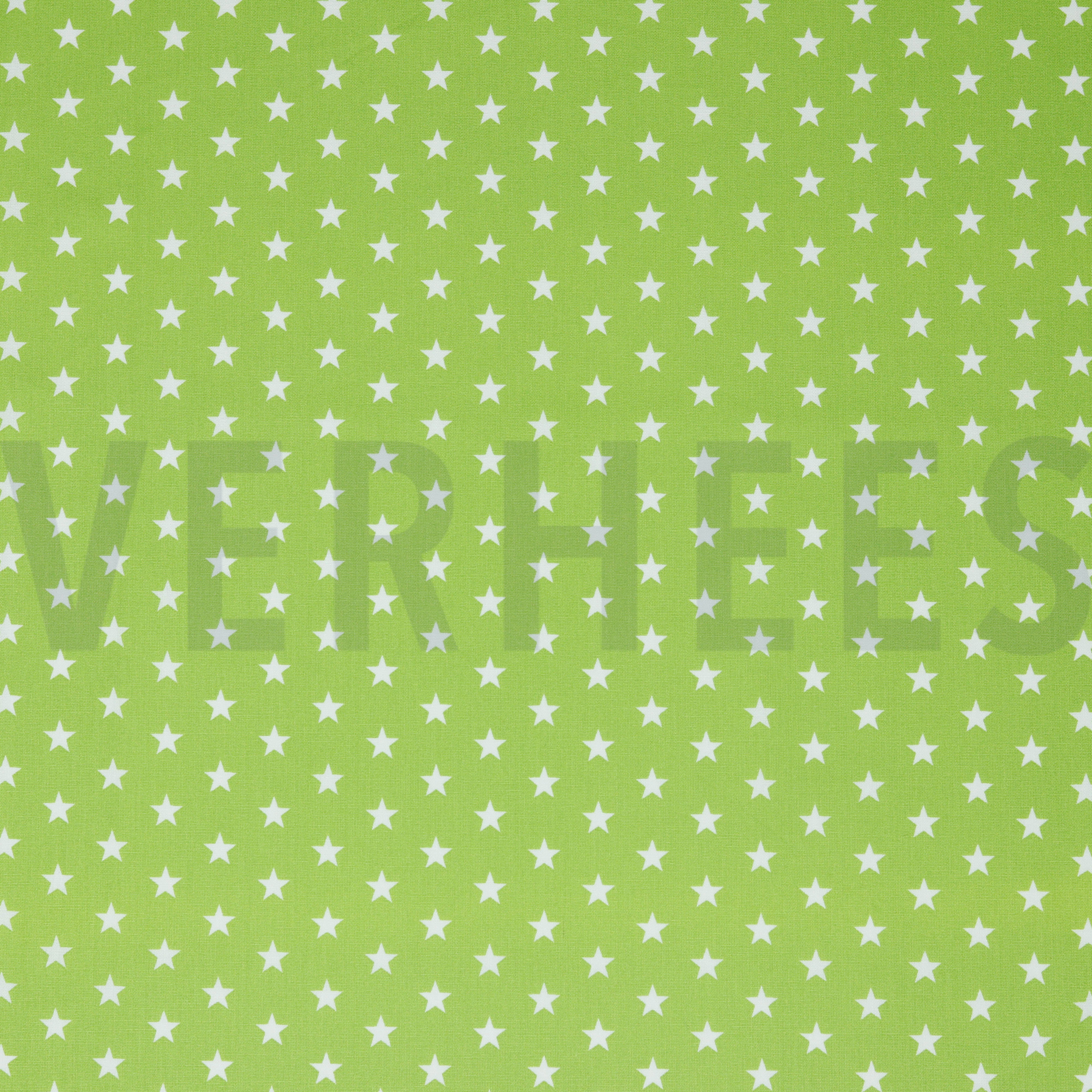 POPLIN PETIT STARS LIME (high resolution)