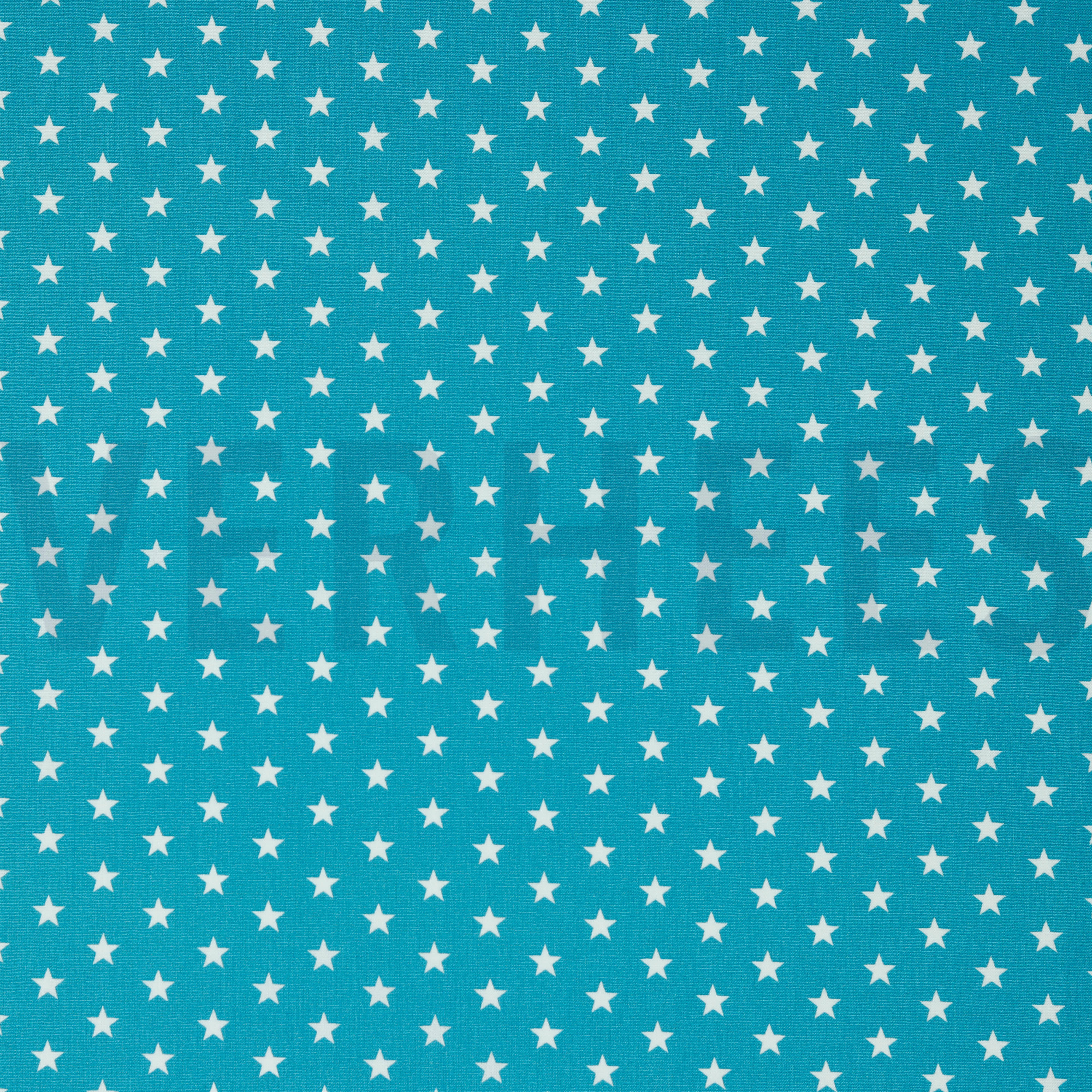 POPLIN PETIT STARS TURQUOISE (high resolution)