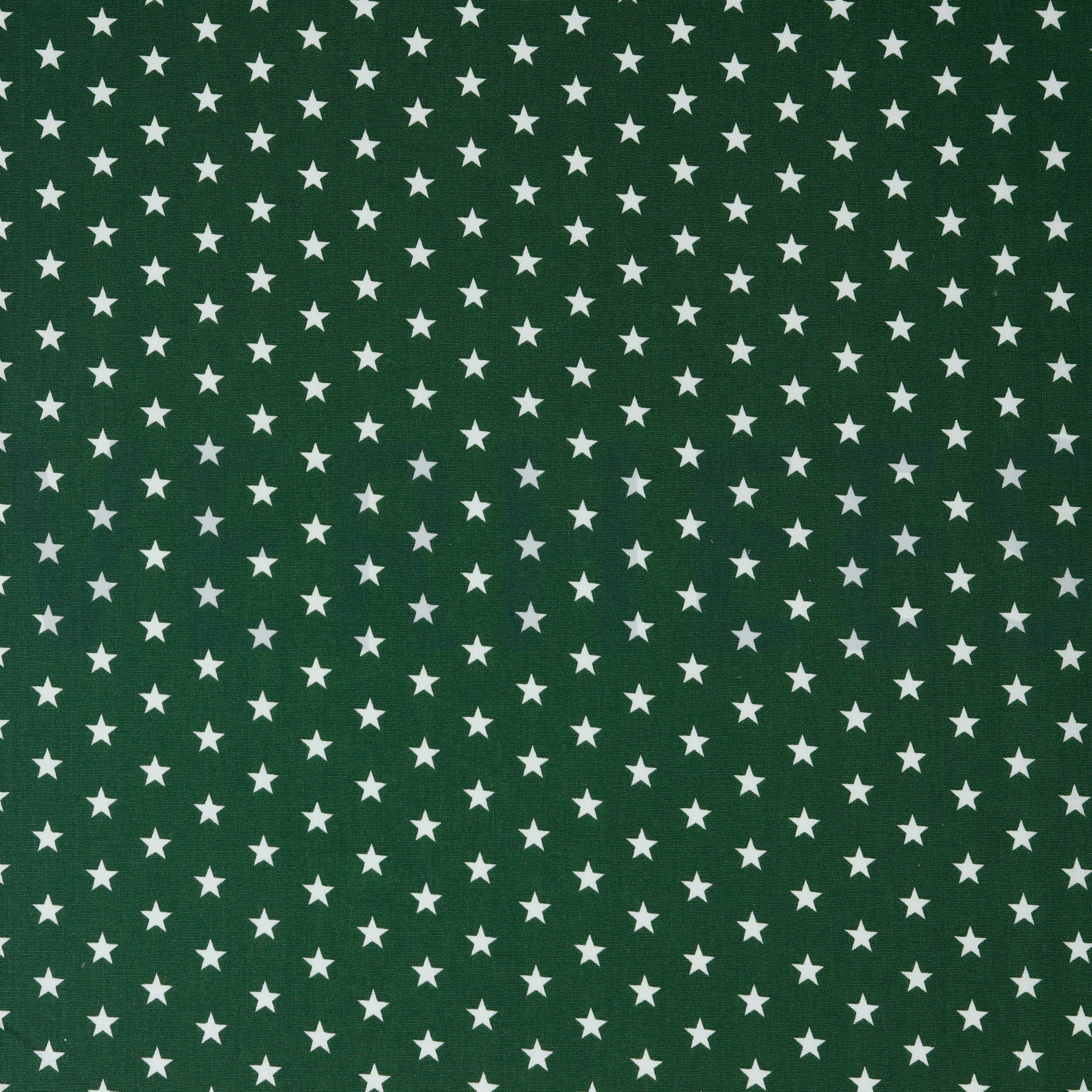 POPLIN PETIT STARS DARK GREEN (high resolution)