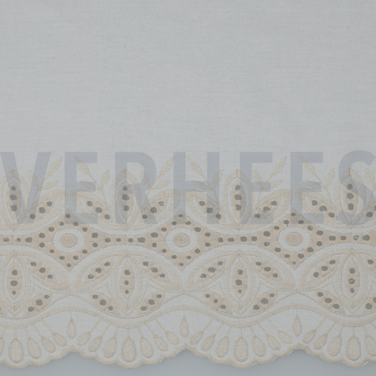 LINEN ONE-SIDE BORDER ECRU (high resolution)