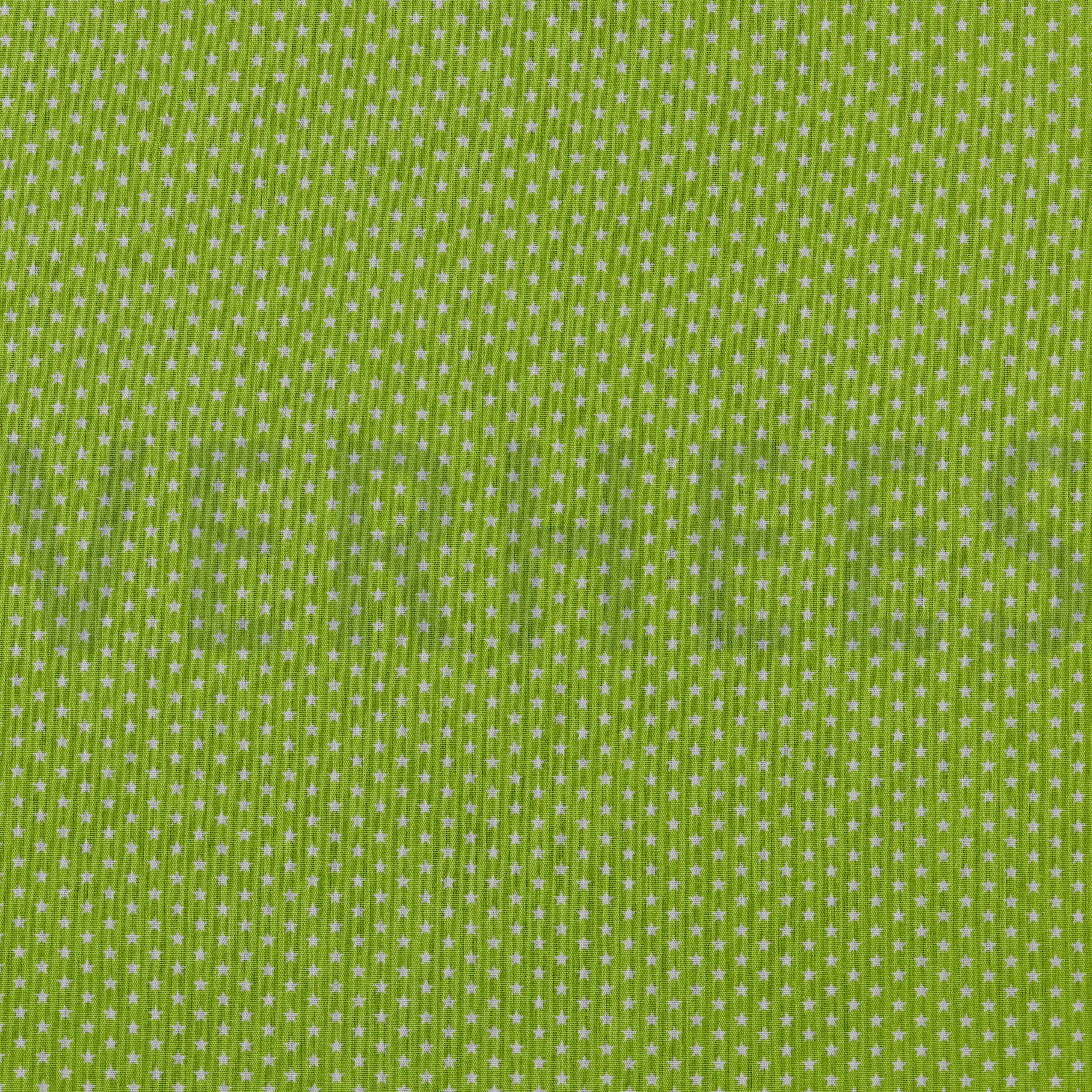 POPLIN MINI STARS GREEN (high resolution)