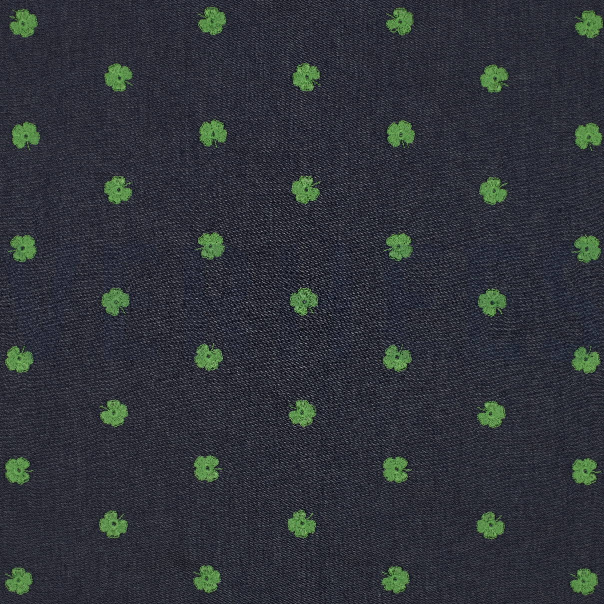 JEANS EMBROIDERY CLOVER INDIGO (high resolution)