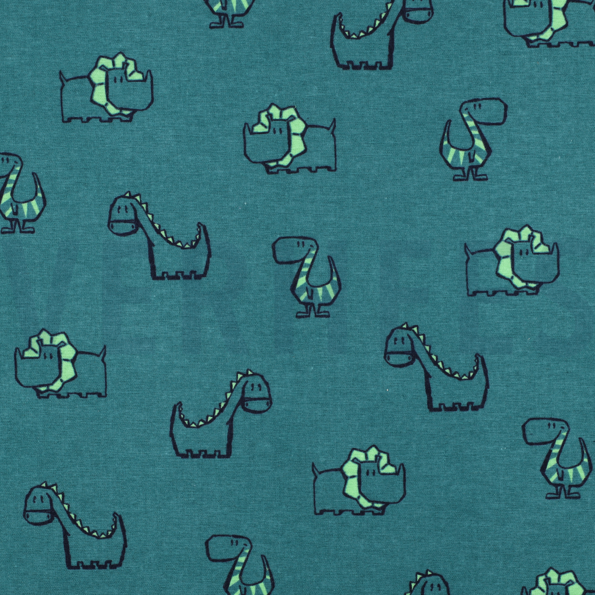 FLANNEL DINOSAURS PETROL (high resolution)