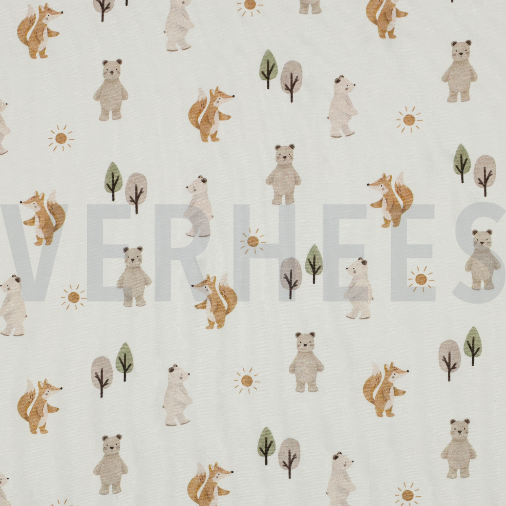 JERSEY DIGITAL FOREST ANIMALS WHITE (high resolution)