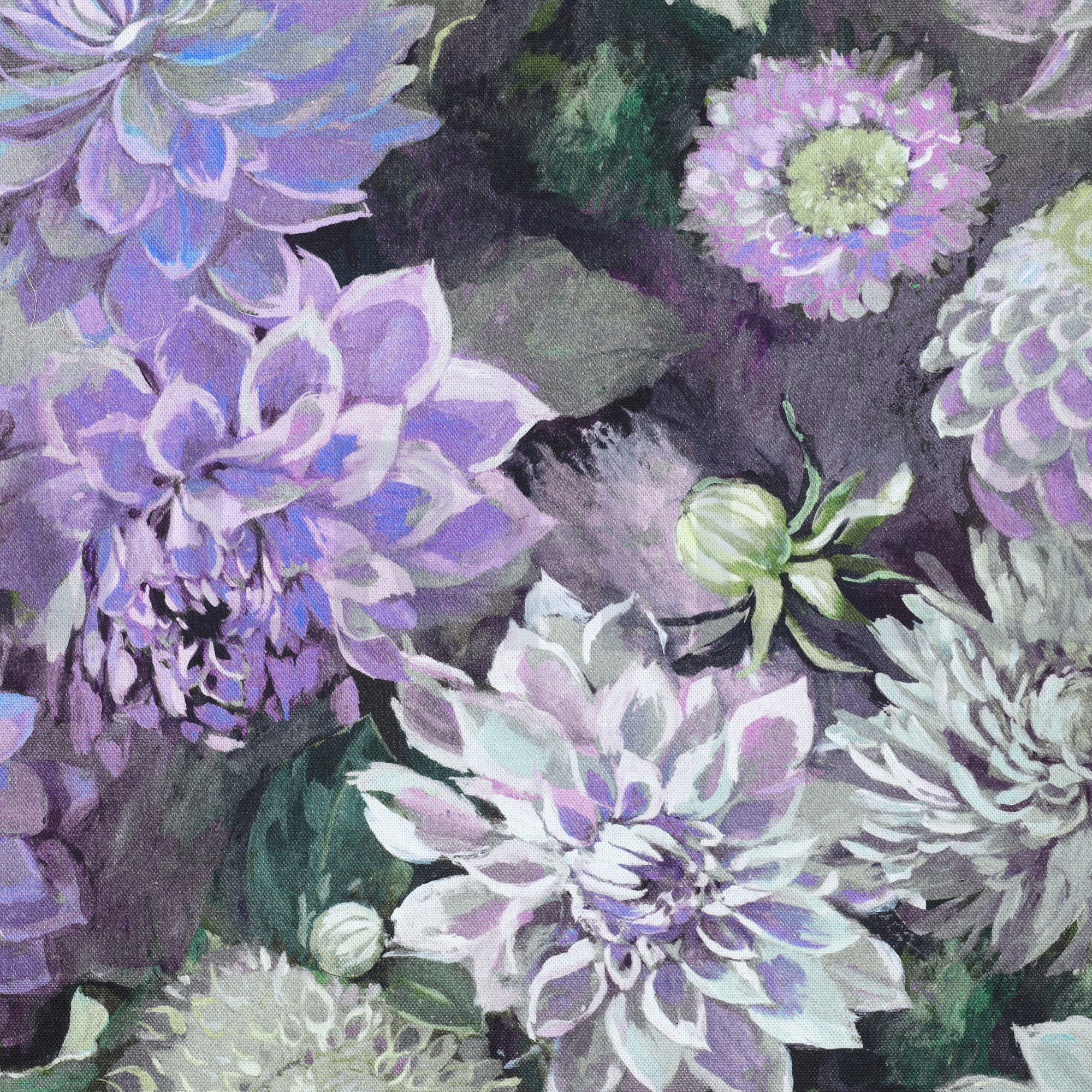 CANVAS DIGITAL FLOWERS PURPLE (high resolution)